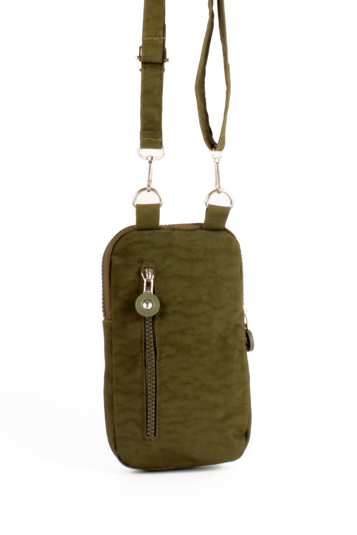 LWE20766-SyhVarLuwwe Bag'sUnisex Krinkıl Kumaş İki Bölmeli Telefonluk ve Omuz Çantası (20766)