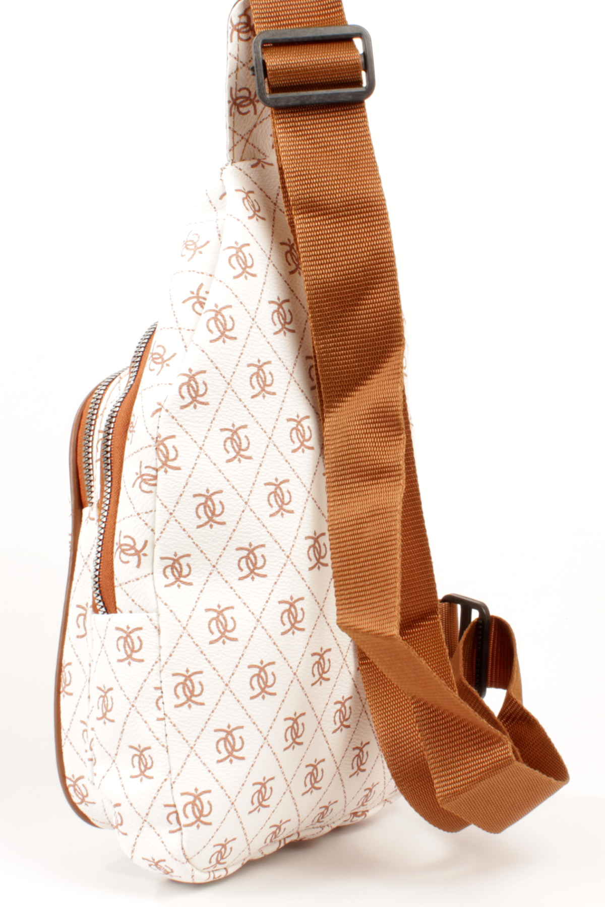 LWE20789-SyhTalhaLuwwe Bag'sUnisex Üç Bölmeli -Kulaklık Şarj Çıkış Yeri- Desenli Deri Kolon Askılı Göğüs ve Sırt Çantası (20789)