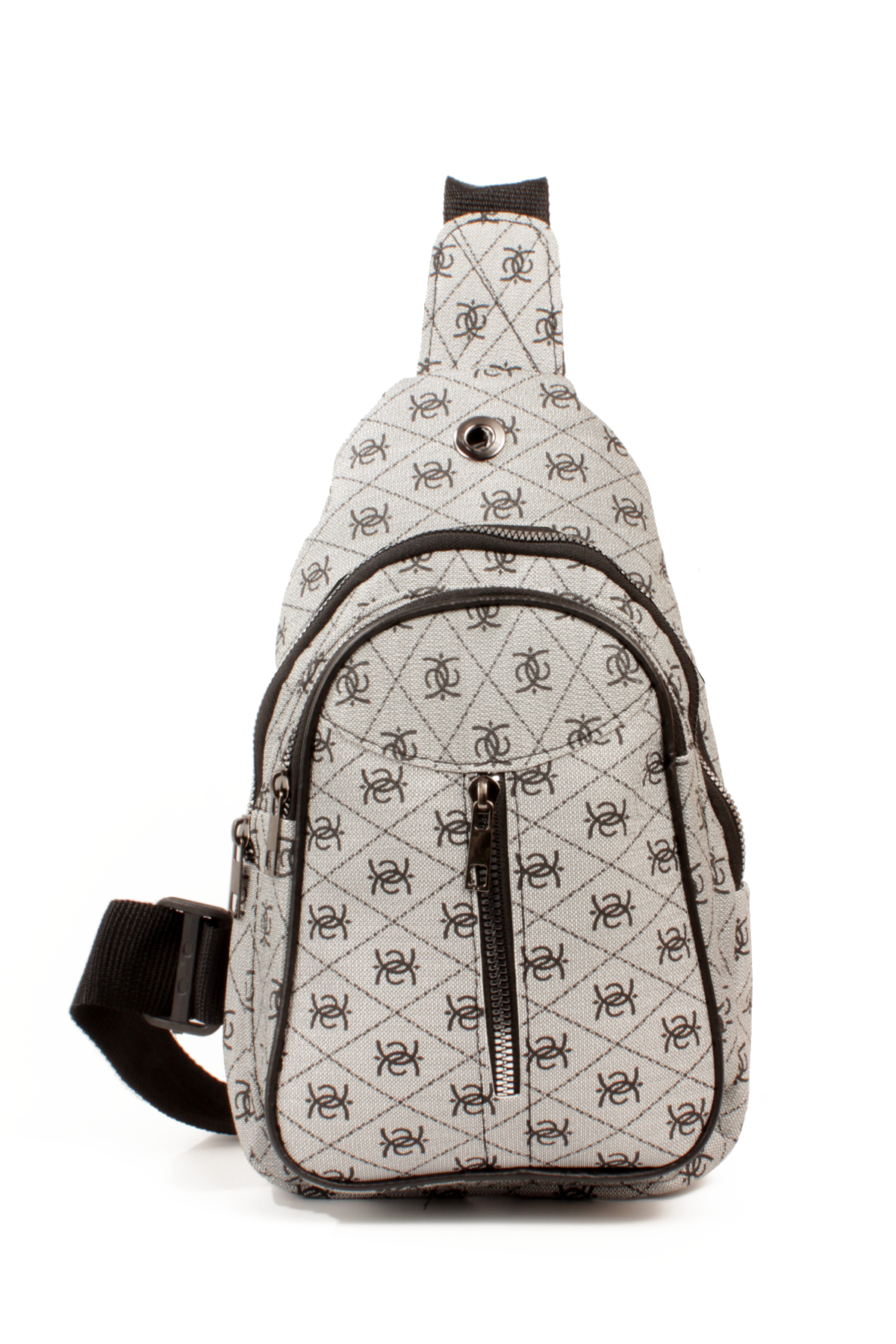 LWE20789-SyhTalhaLuwwe Bag'sUnisex Üç Bölmeli -Kulaklık Şarj Çıkış Yeri- Desenli Deri Kolon Askılı Göğüs ve Sırt Çantası (20789)