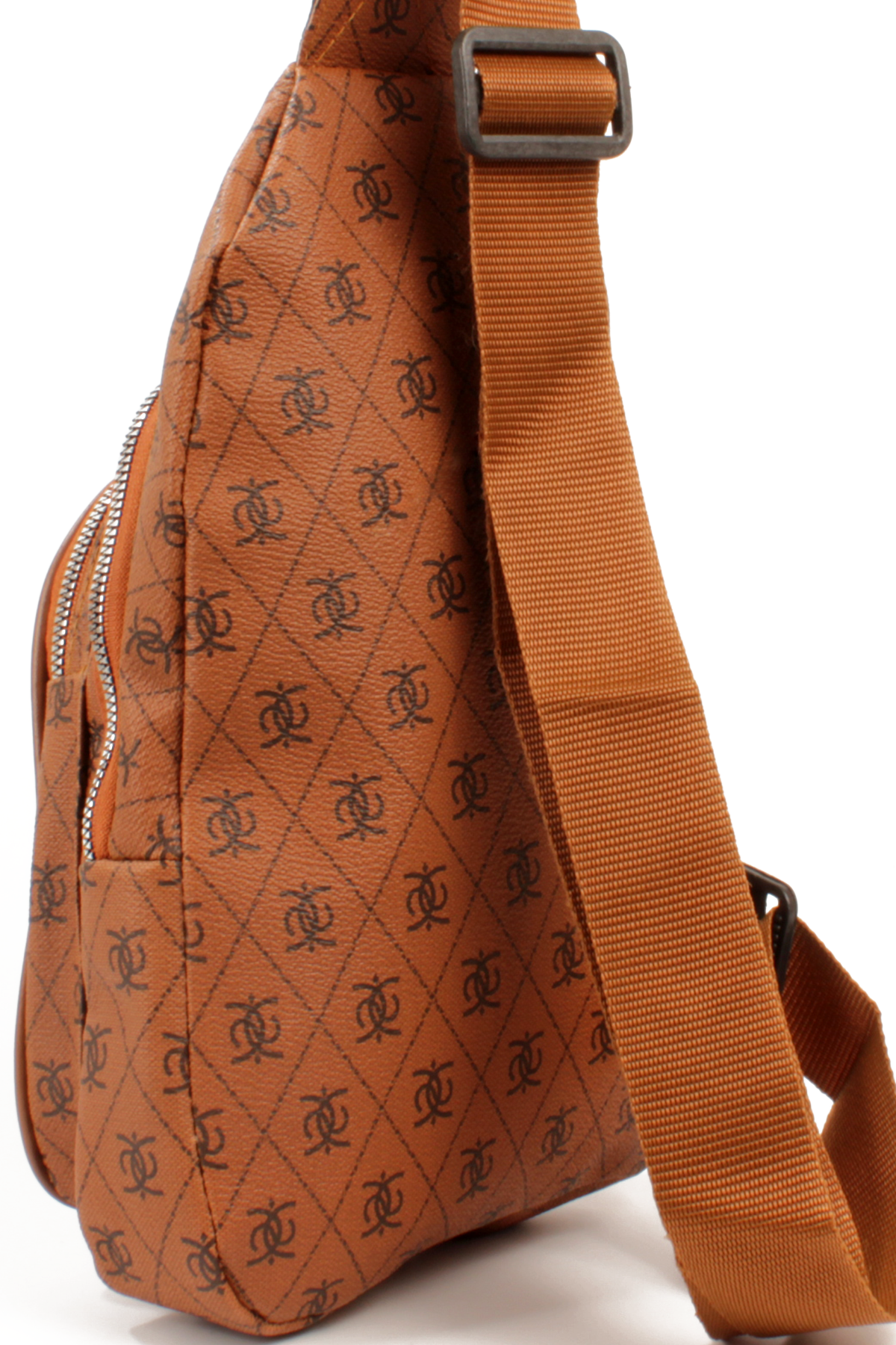 LWE20789-SyhTalhaLuwwe Bag'sUnisex Üç Bölmeli -Kulaklık Şarj Çıkış Yeri- Desenli Deri Kolon Askılı Göğüs ve Sırt Çantası (20789)