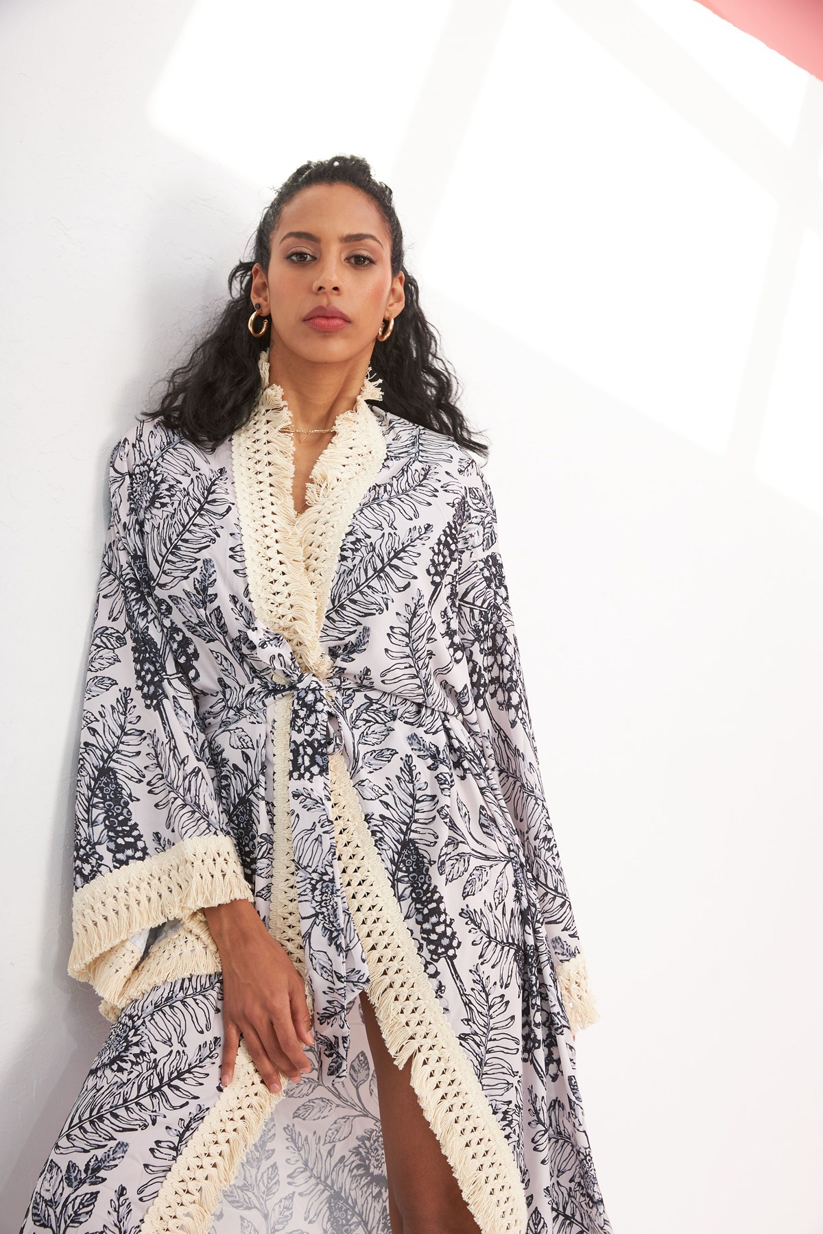 Valeria Çiçek Desenli Kimono