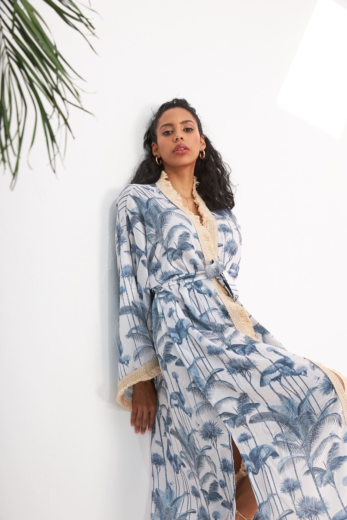 Valeria Flamingo Desenli Kimono