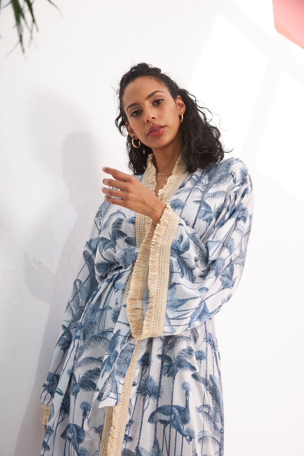 Valeria Flamingo Desenli Kimono