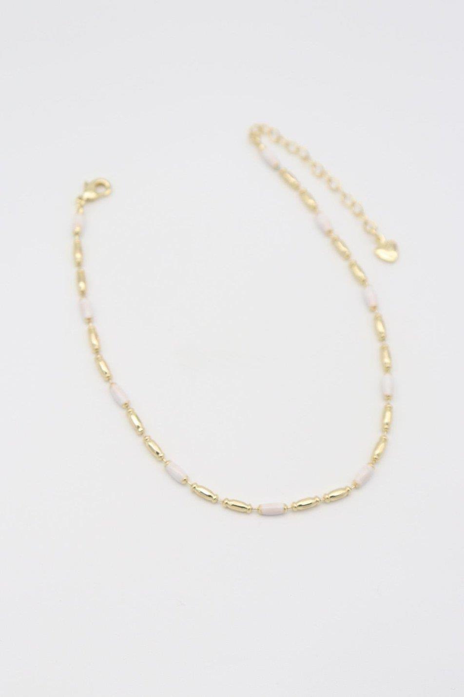 BEYAZ İNCE TAŞ DETAYLI GOLD 14K HALHAL