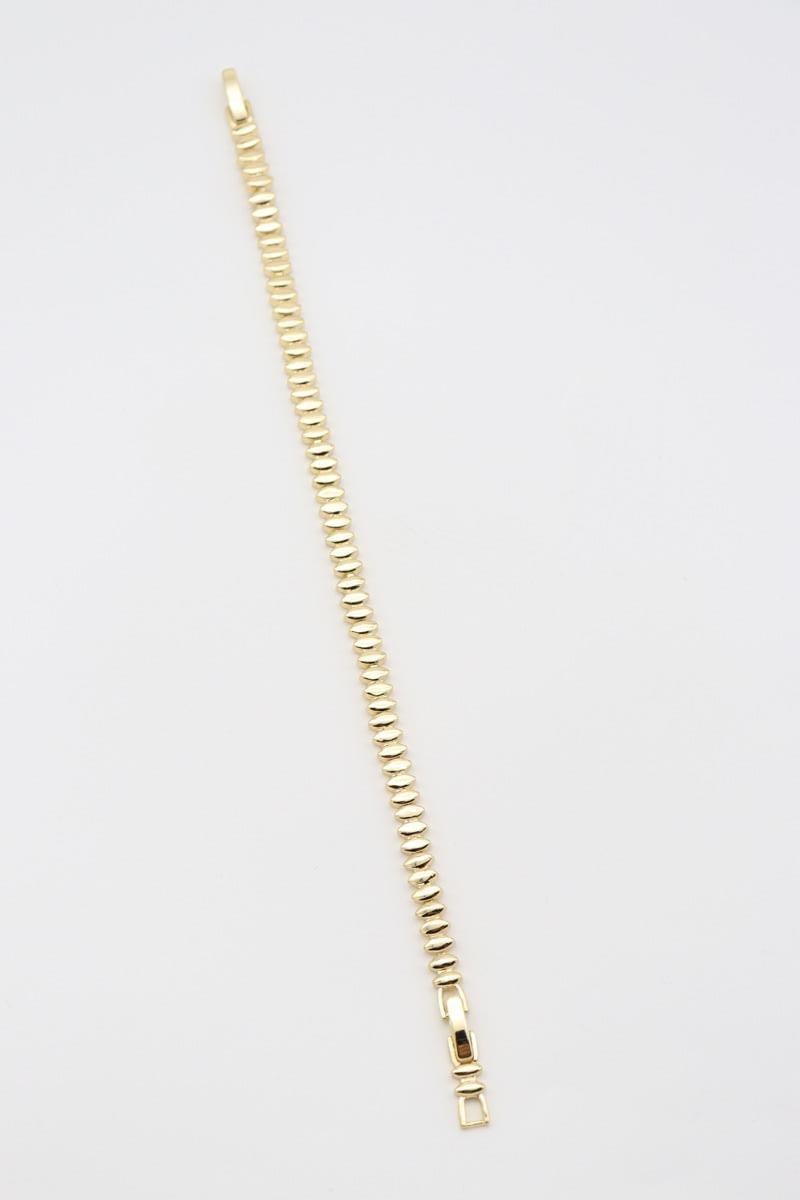 VİP SERİ MİNİ BADEM MODEL GOLD PLAKA BİLEKLİK