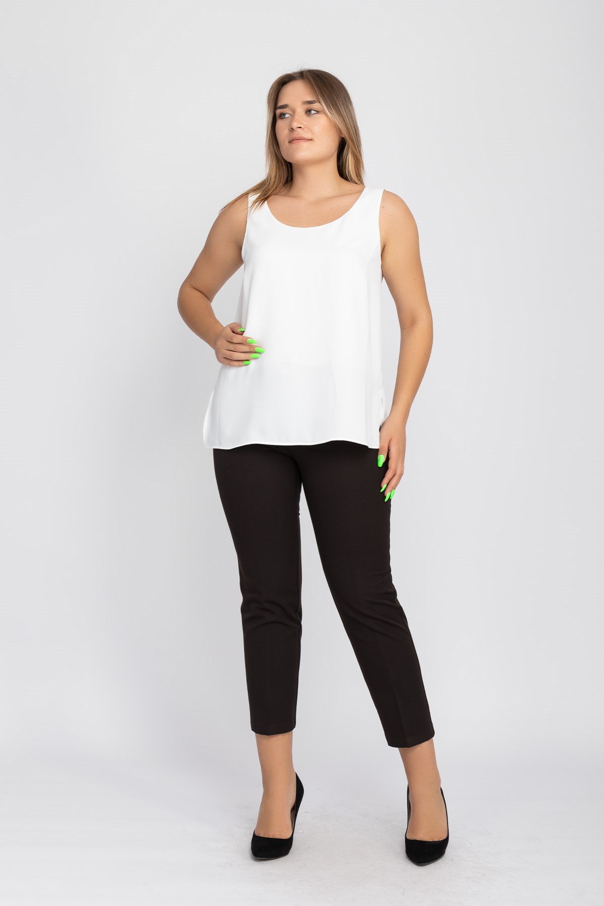 11393 Toka Detay Kumaş Pantolon