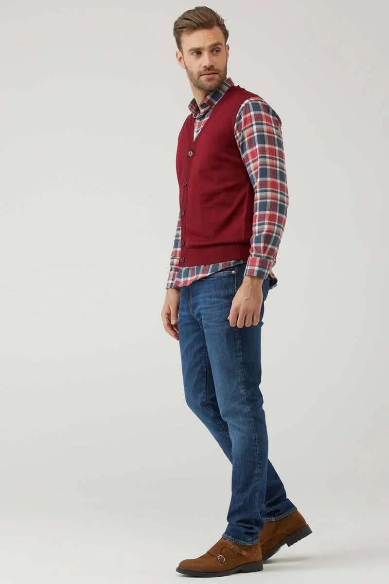 14226 Vyaka Düğmeli Erkek Triko Yelek