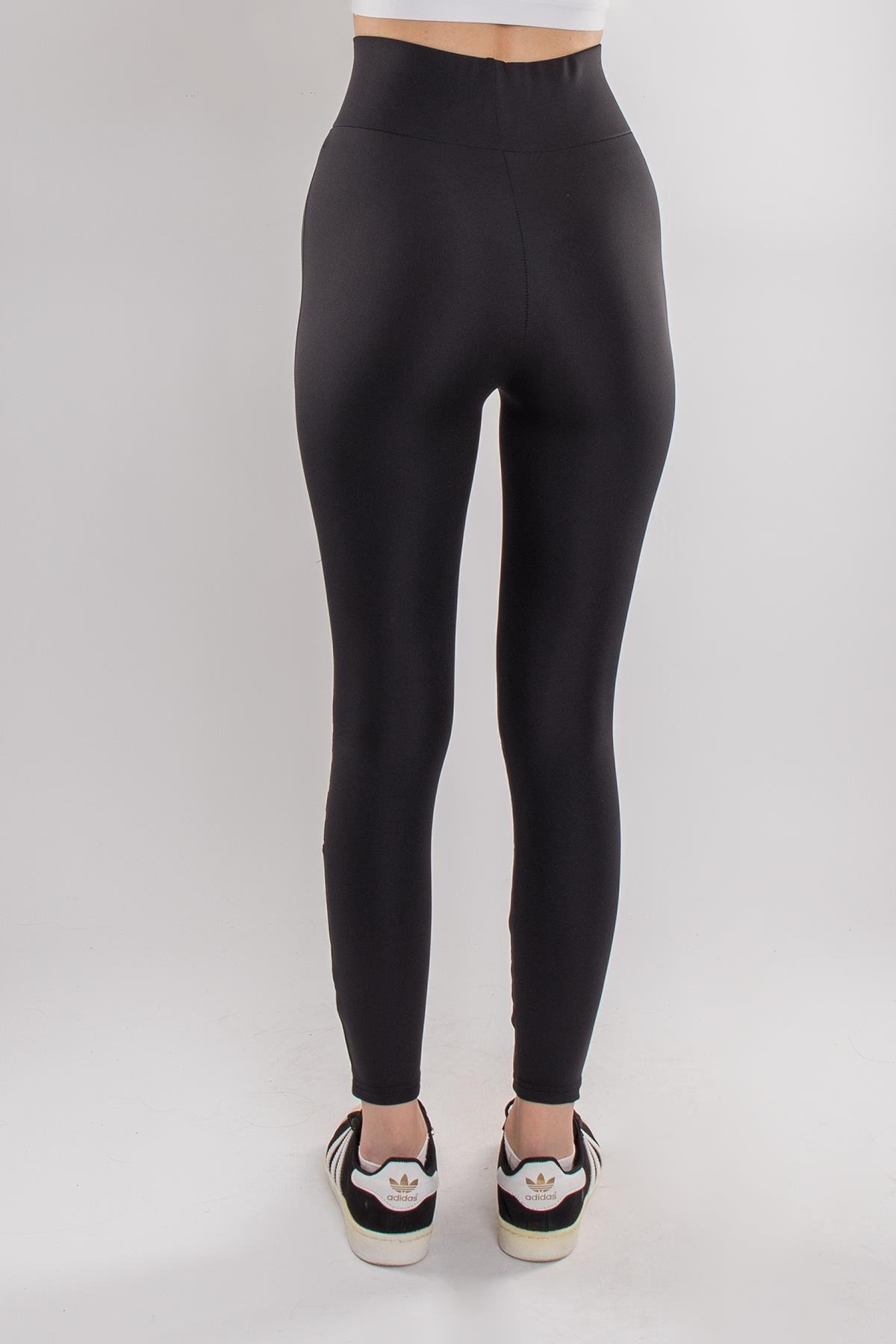 1846 Dizi Tüllü Geniş Kemer Dalgıç Kumaş Tayt