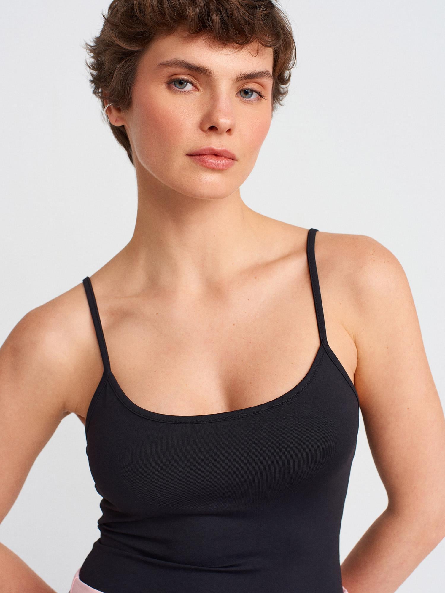20901 İnce Askılı Poliamid Top Body