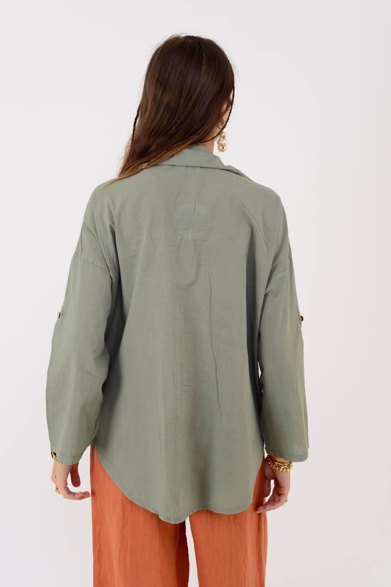 23019 Krizantem Dantelli Gömlek