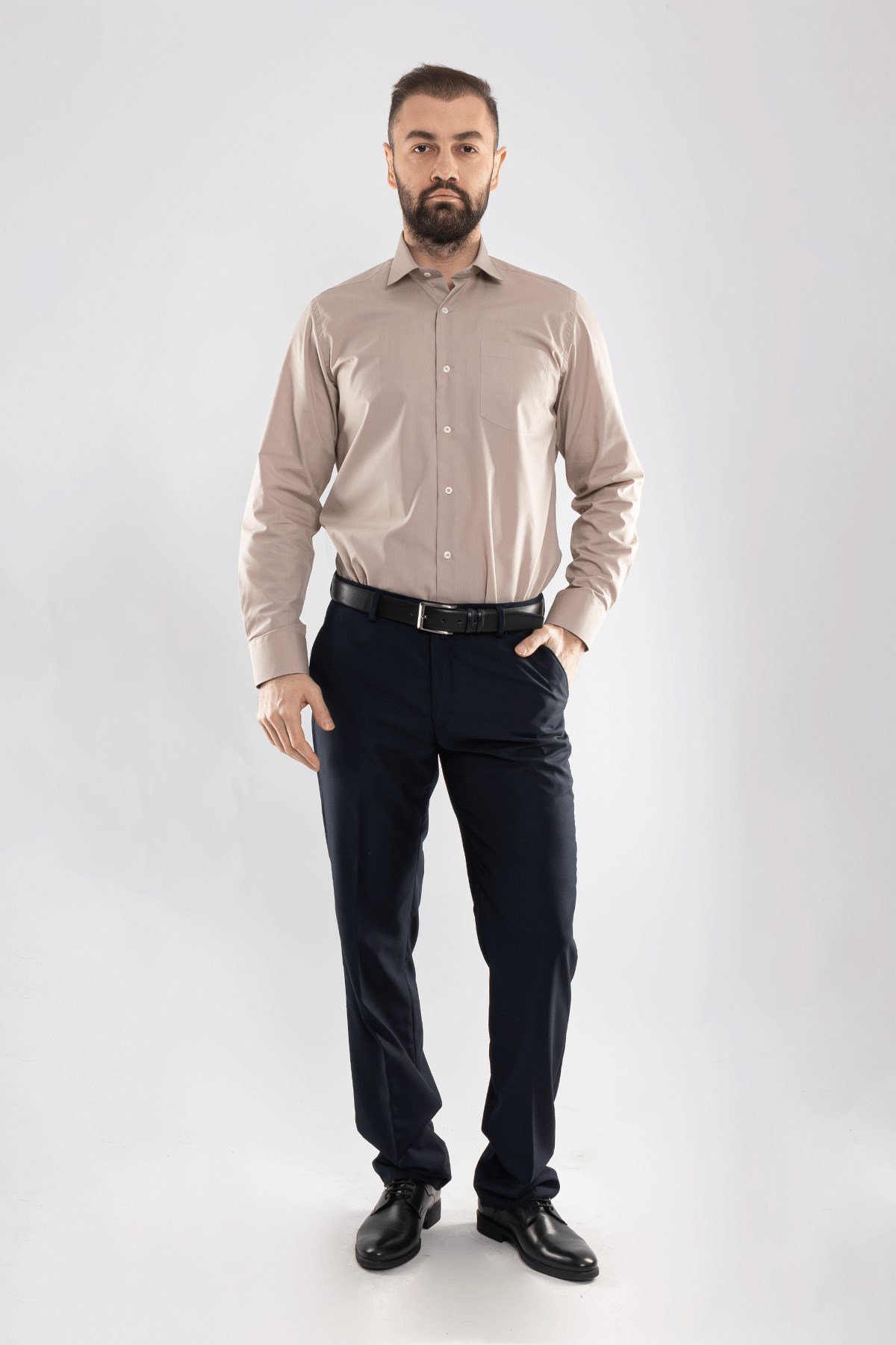 3000 VİP Oksford Klasik Uzun Kol Gömlek