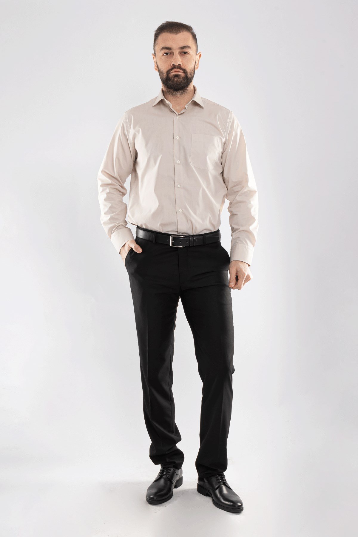 3000 VİP Oksford Klasik Uzun Kol Gömlek