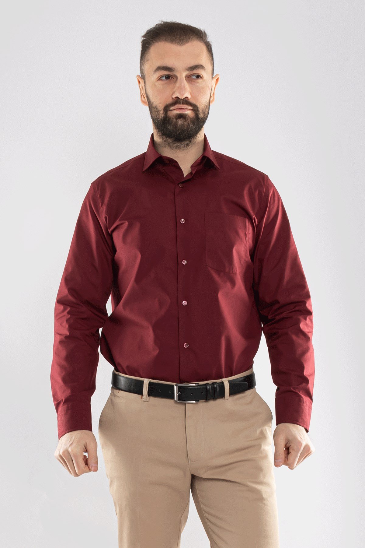 3000 VİP Oksford Klasik Uzun Kol Gömlek