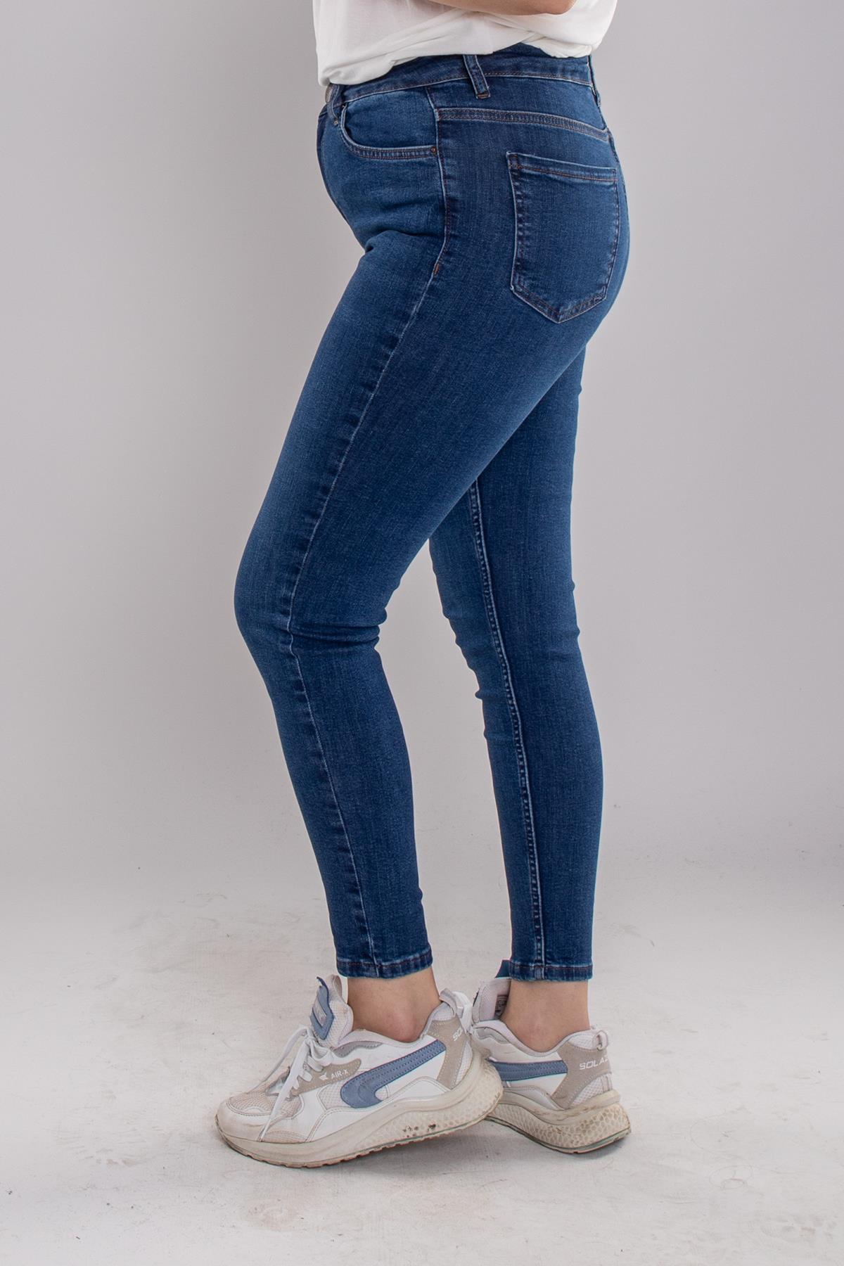 315 Büyük Beden Narnia Düz Kot Pantolon