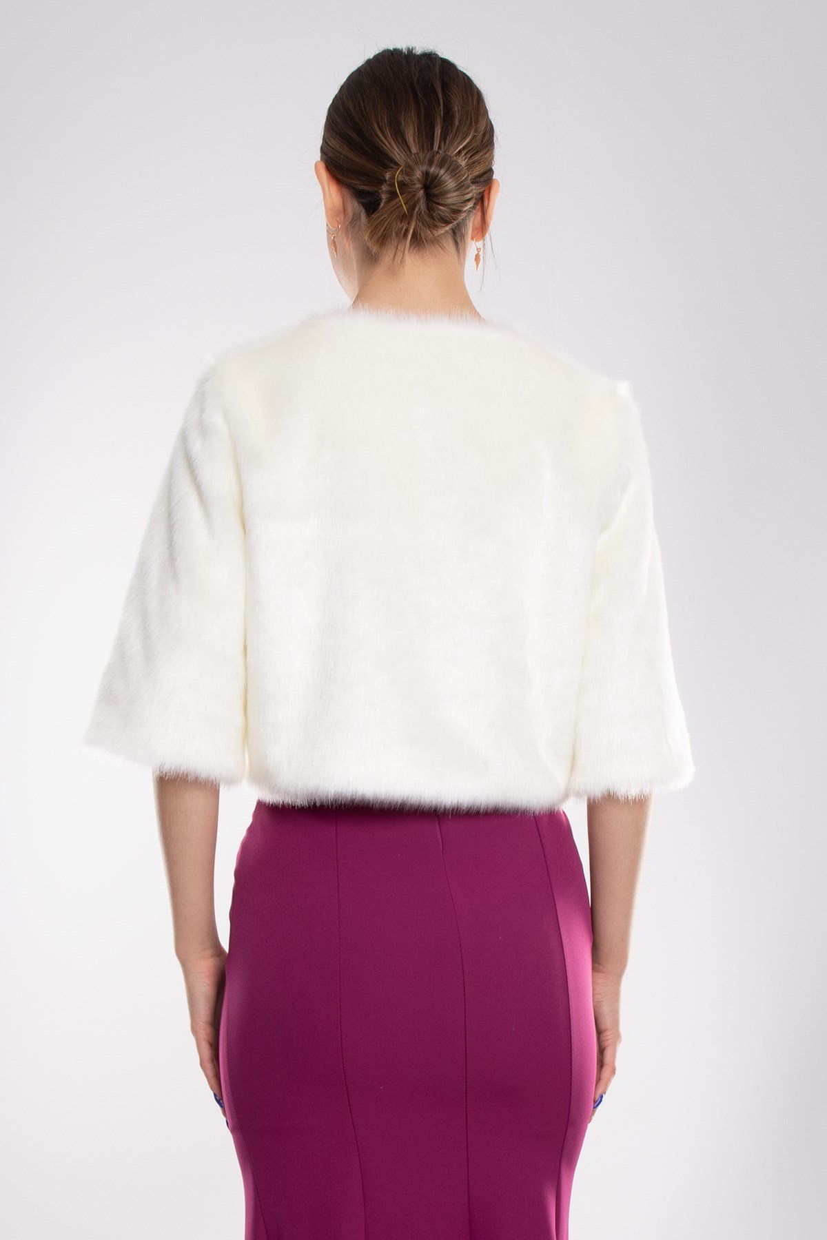 321 Çift Broşlu Kısa Kol Etol Kürk