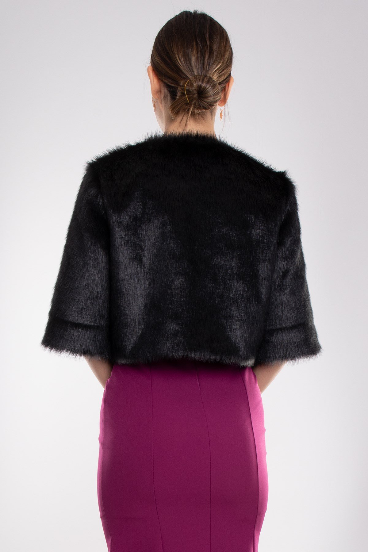 321 Çift Broşlu Kısa Kol Etol Kürk