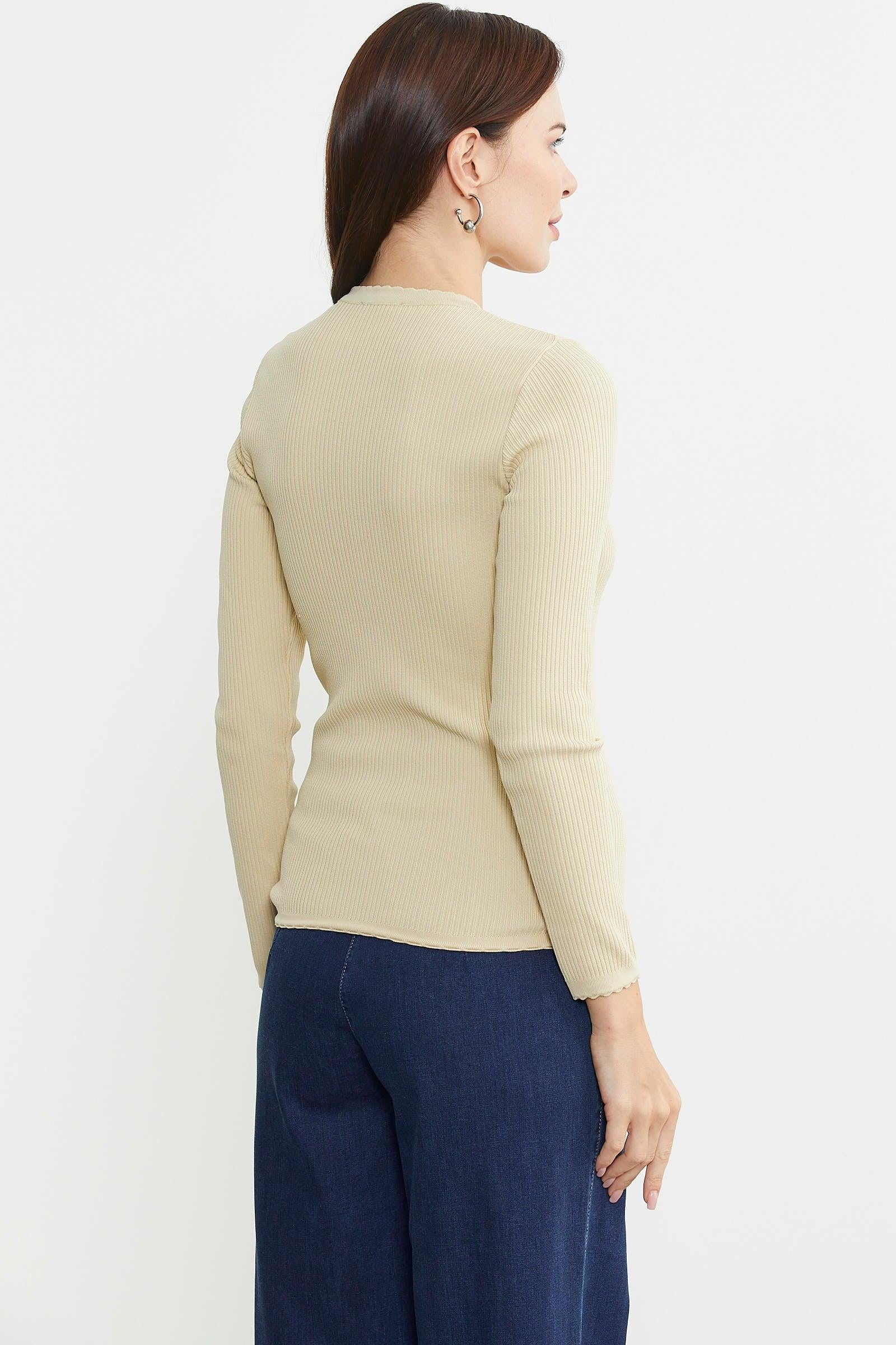 32495 Fitilli Vyaka Basic Kadın Triko Kazak