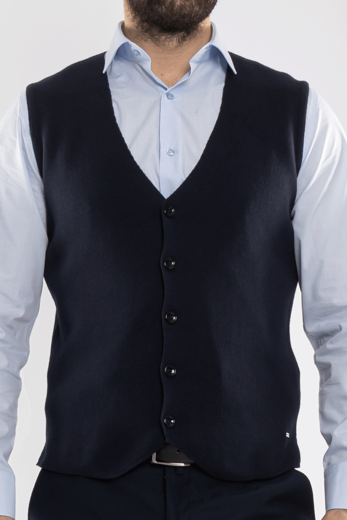 33117 Slimfit V Yaka Pamuklu Triko Erkek Yelek