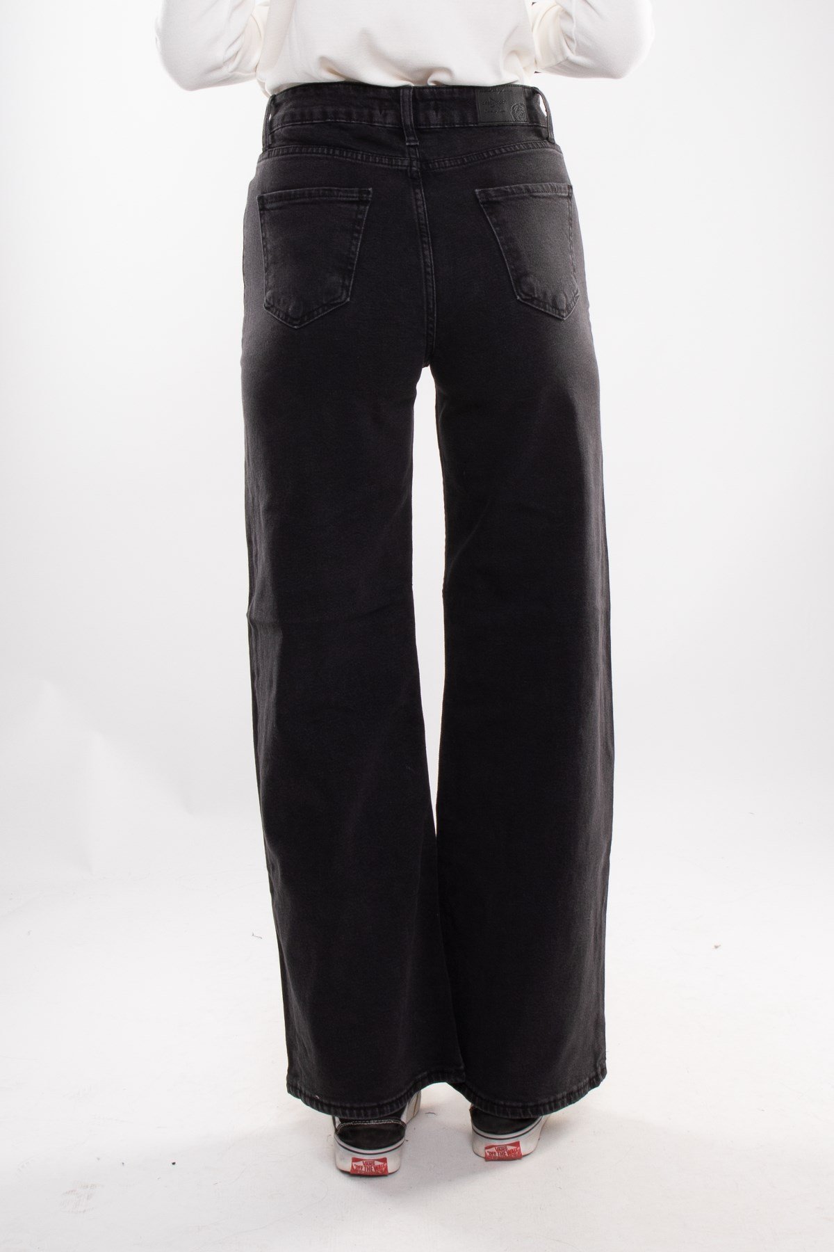 333 Mom BolPaça YüksekBel Pamuklu Pantolon