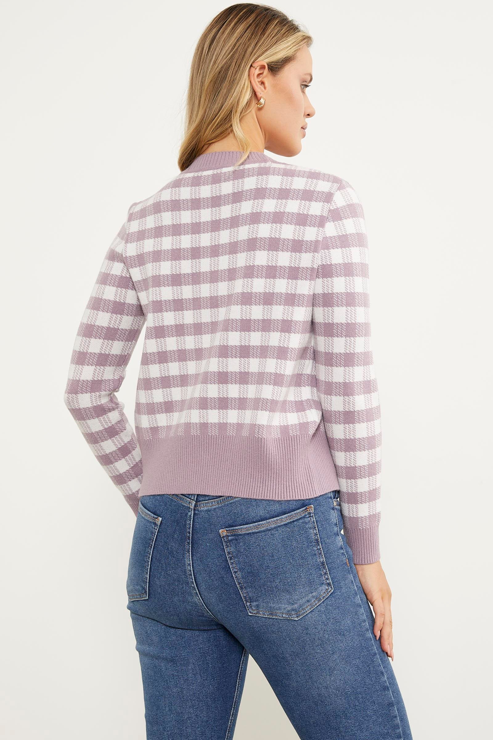 34447 Kare Desen Bluz Hırka Triko Takım