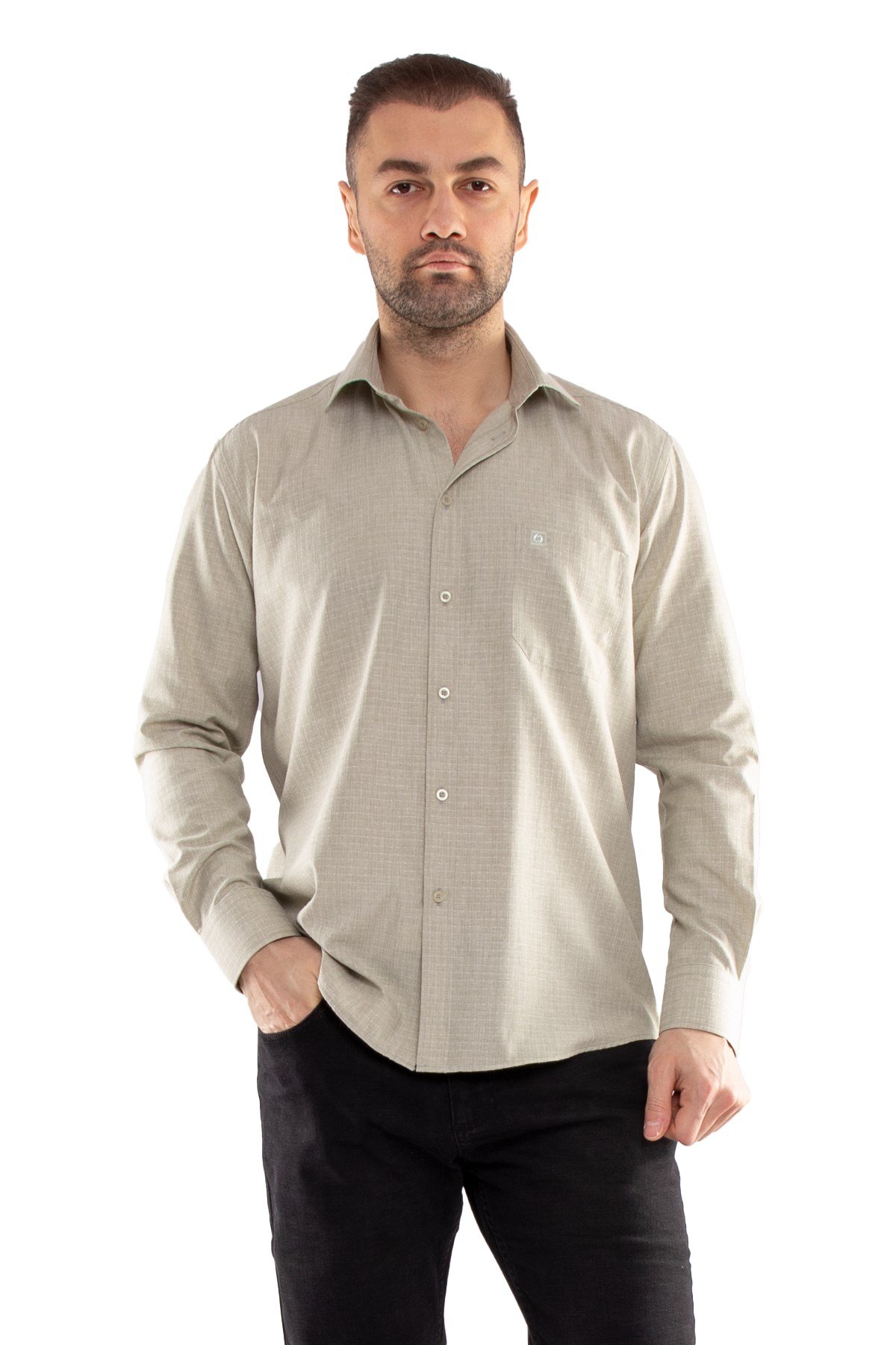 352 Soft Klasik Pamuklu UzunKol Erkek Gömlek