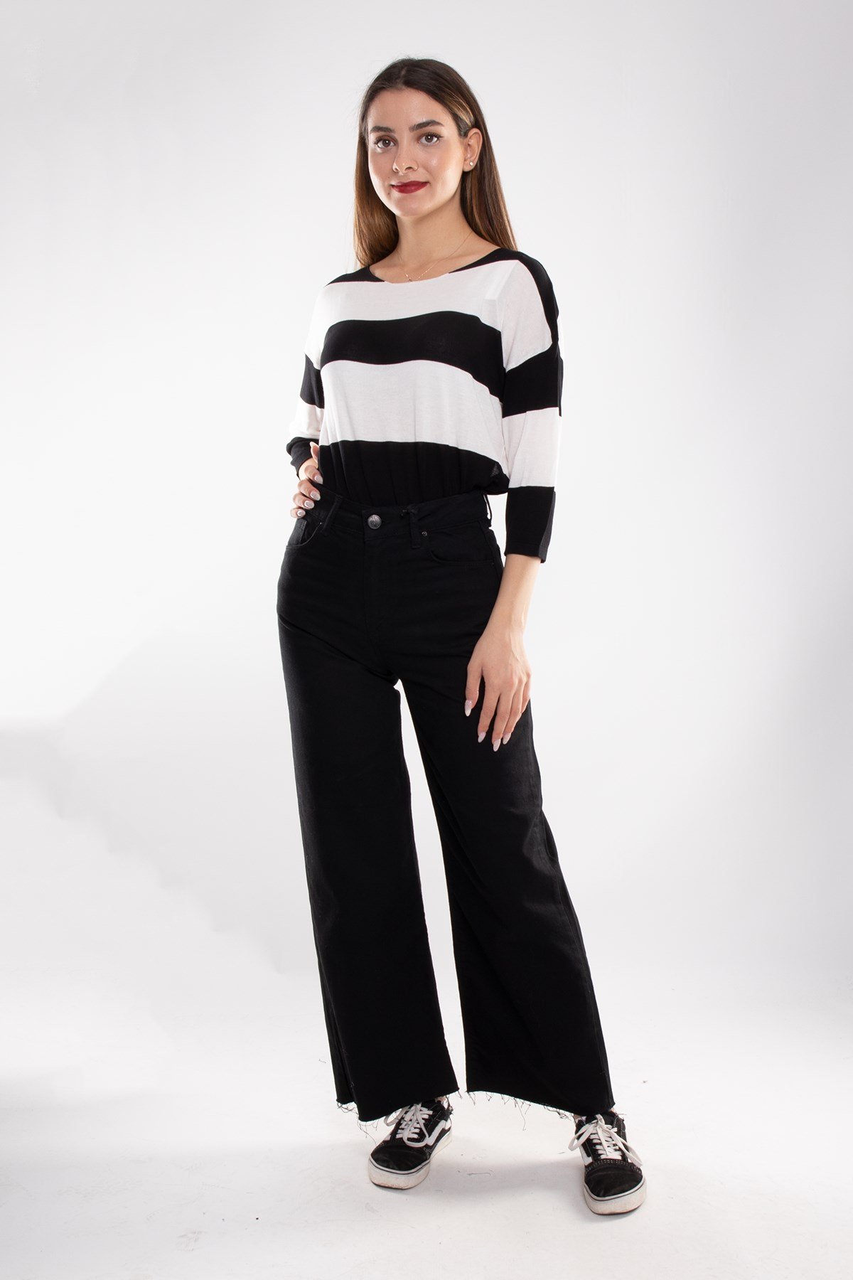 356.07.01 Mom BolPaça YüksekBel Pamuklu Pantolon