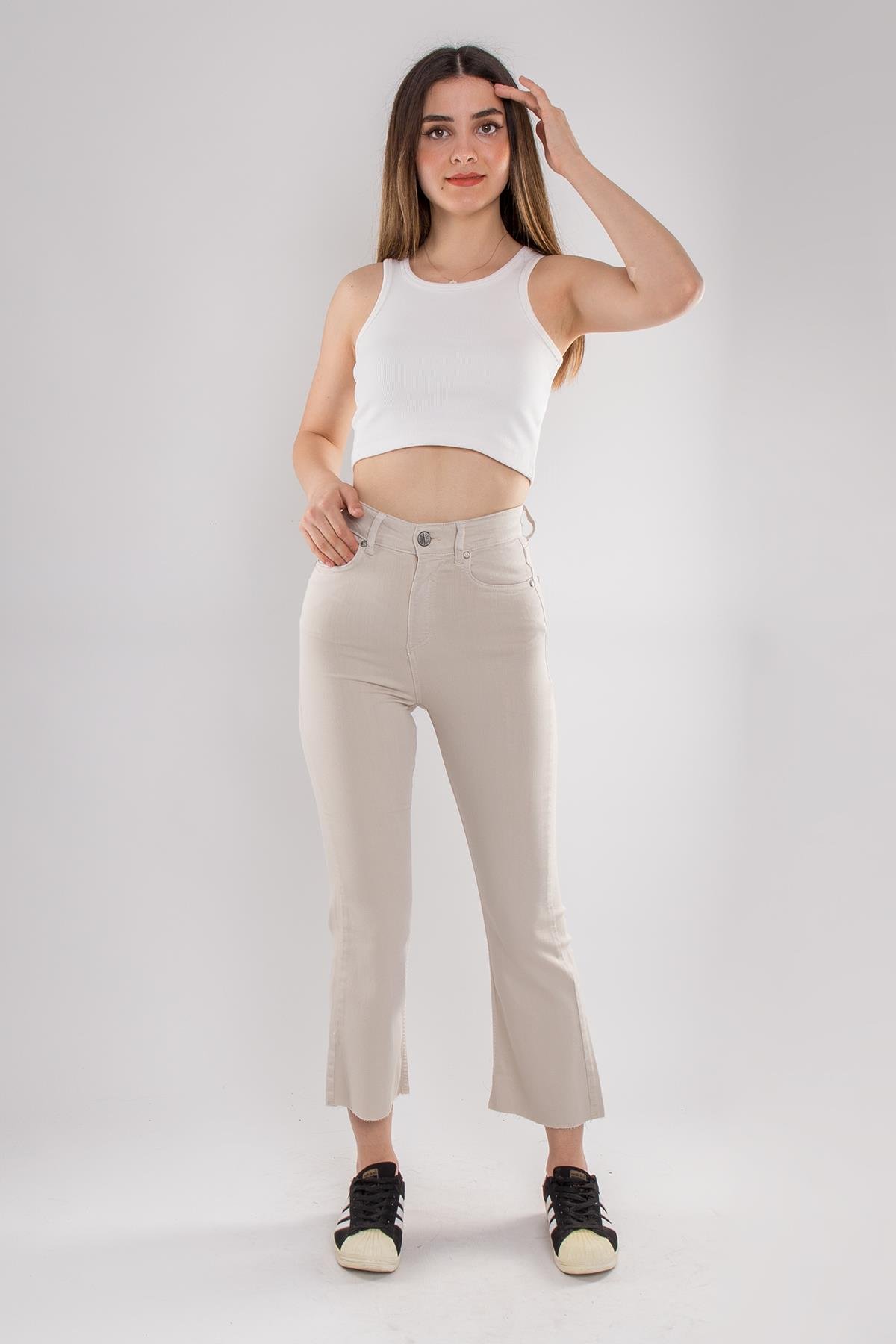 367 Lale Paça Pamuklu Kadın Pantolon