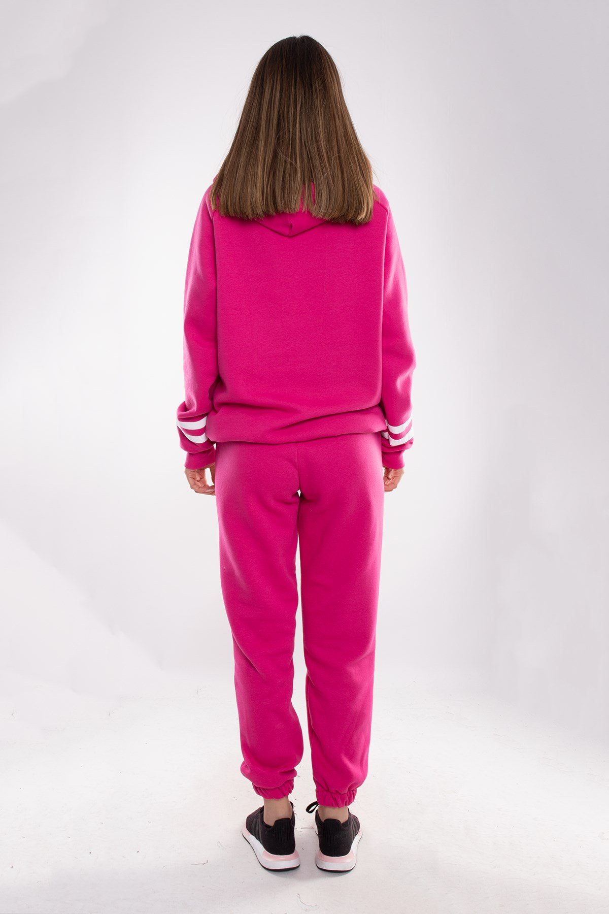 3890 LosAngeles Kanguru Cep Kapşonlu İçi Şardonlu Pamuk Eşofman Takımı