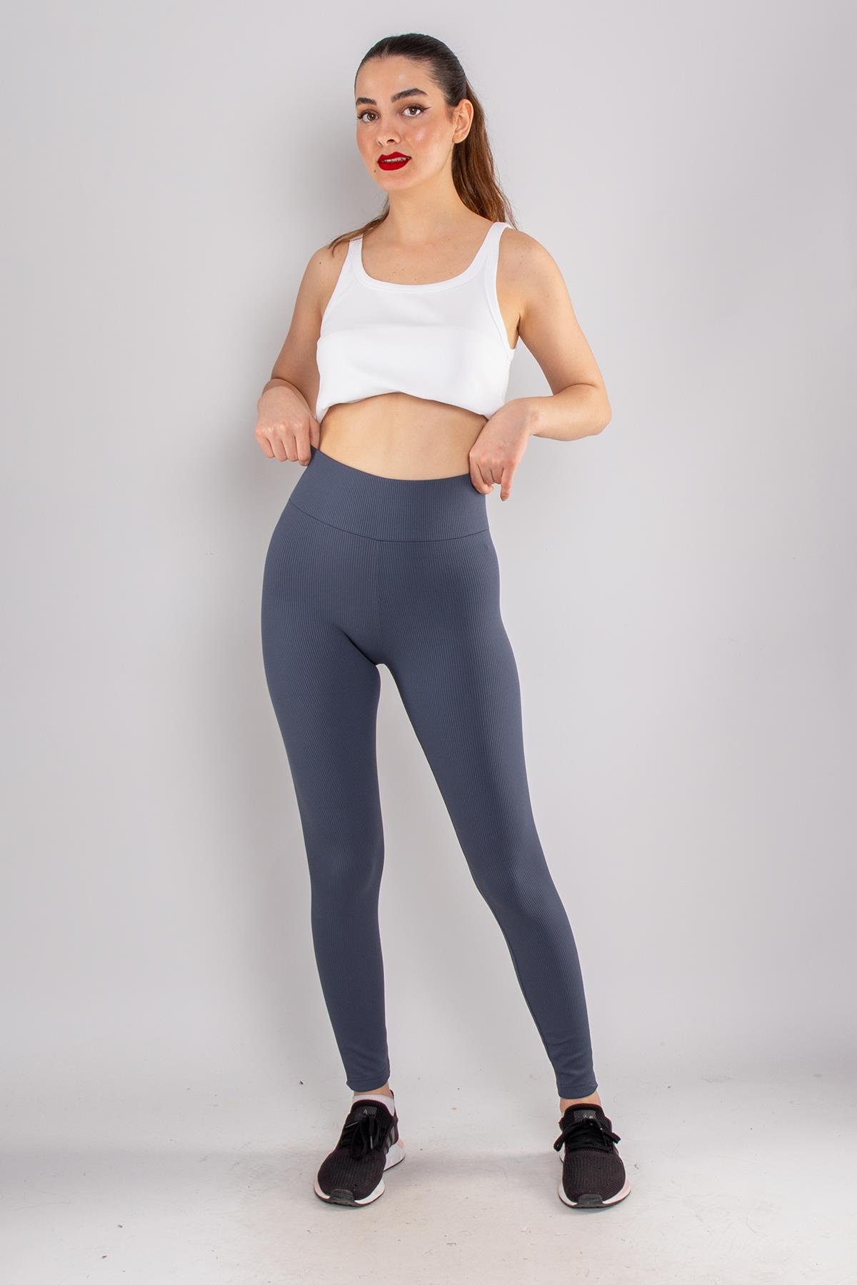 4279 İçi Şardonlu Kaşkorse Fitilli Tayt