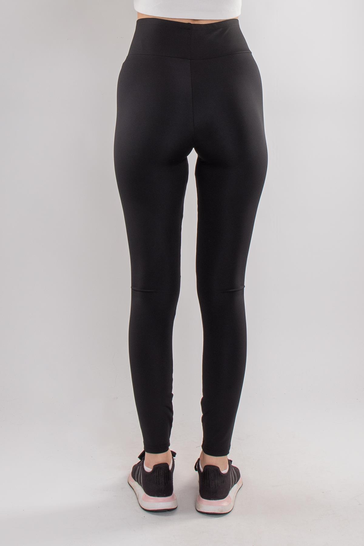 4295 Geniş Kemer Dalgıç Kumaş Tayt