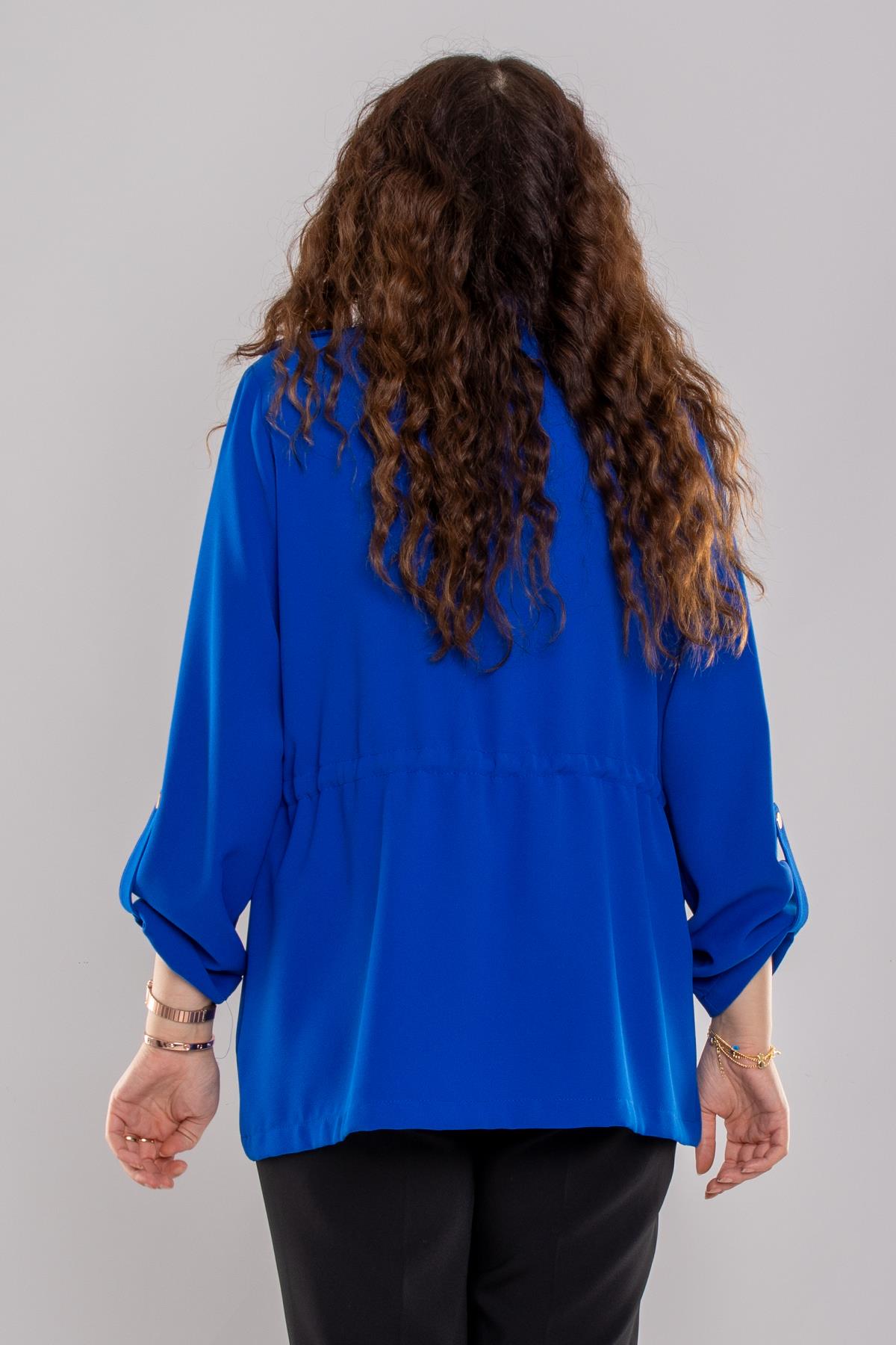 4406 Omuz Apoletli Kol Katlamalı Beli Bağcıklı Kadın Ceket