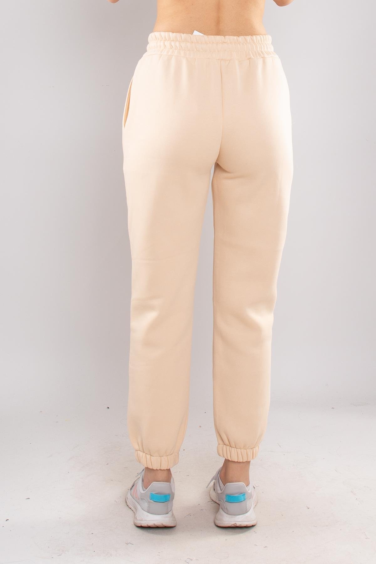 5132 Beli İpli Paça Lastikli İçi Şardonlu Eşofman