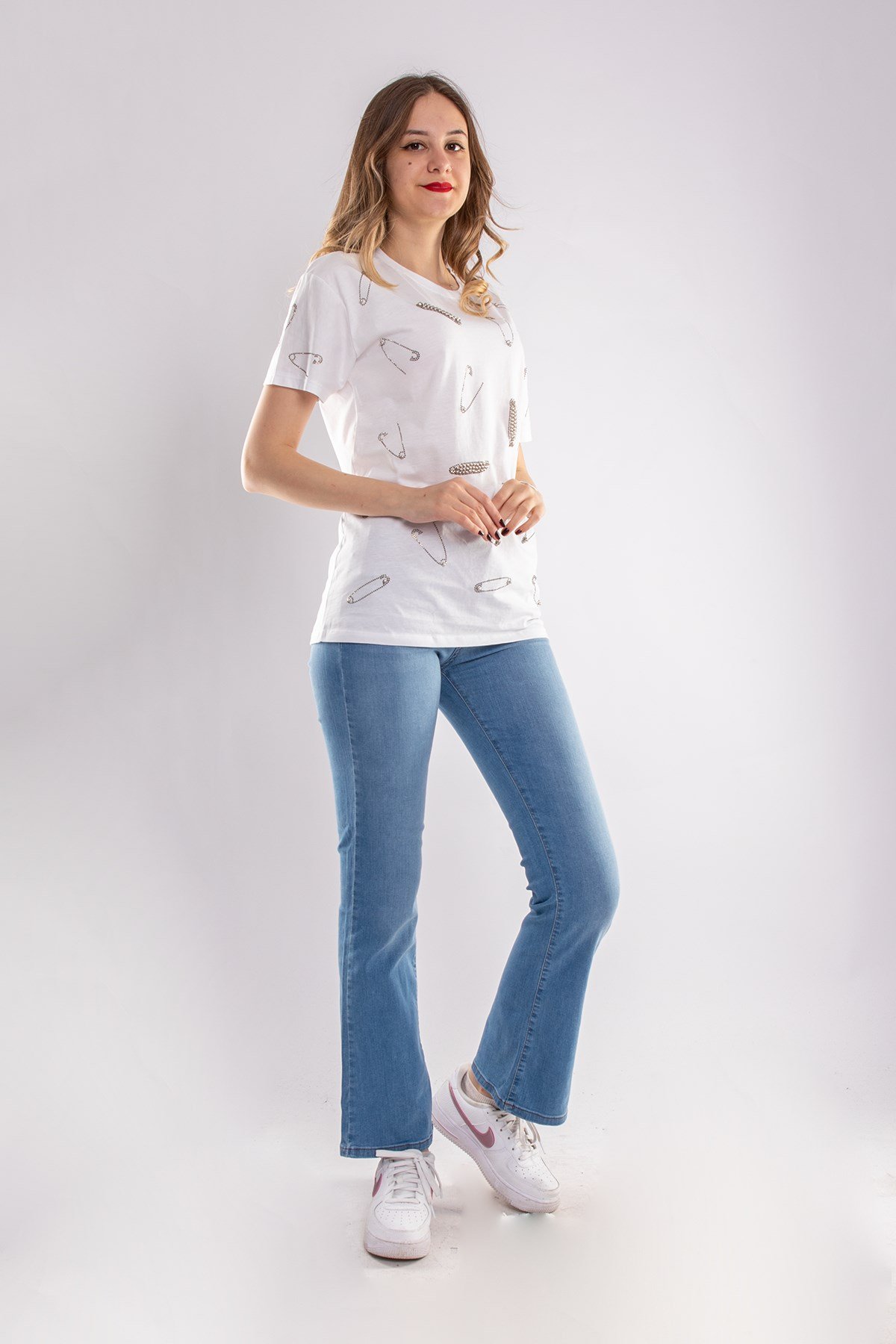 639 İspanyol Paça Lale Kadın Kot Pantolon