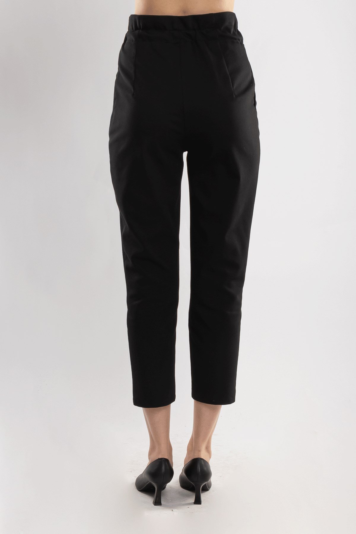 70292 Gizli Kemer Pamuklu Pileli Pantolon