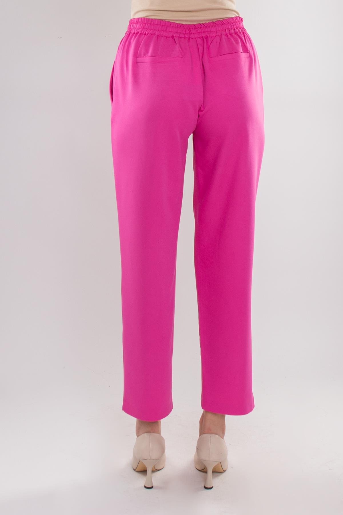 70423 Beli Lastikli Yandan Cepli Viscon Pantolon