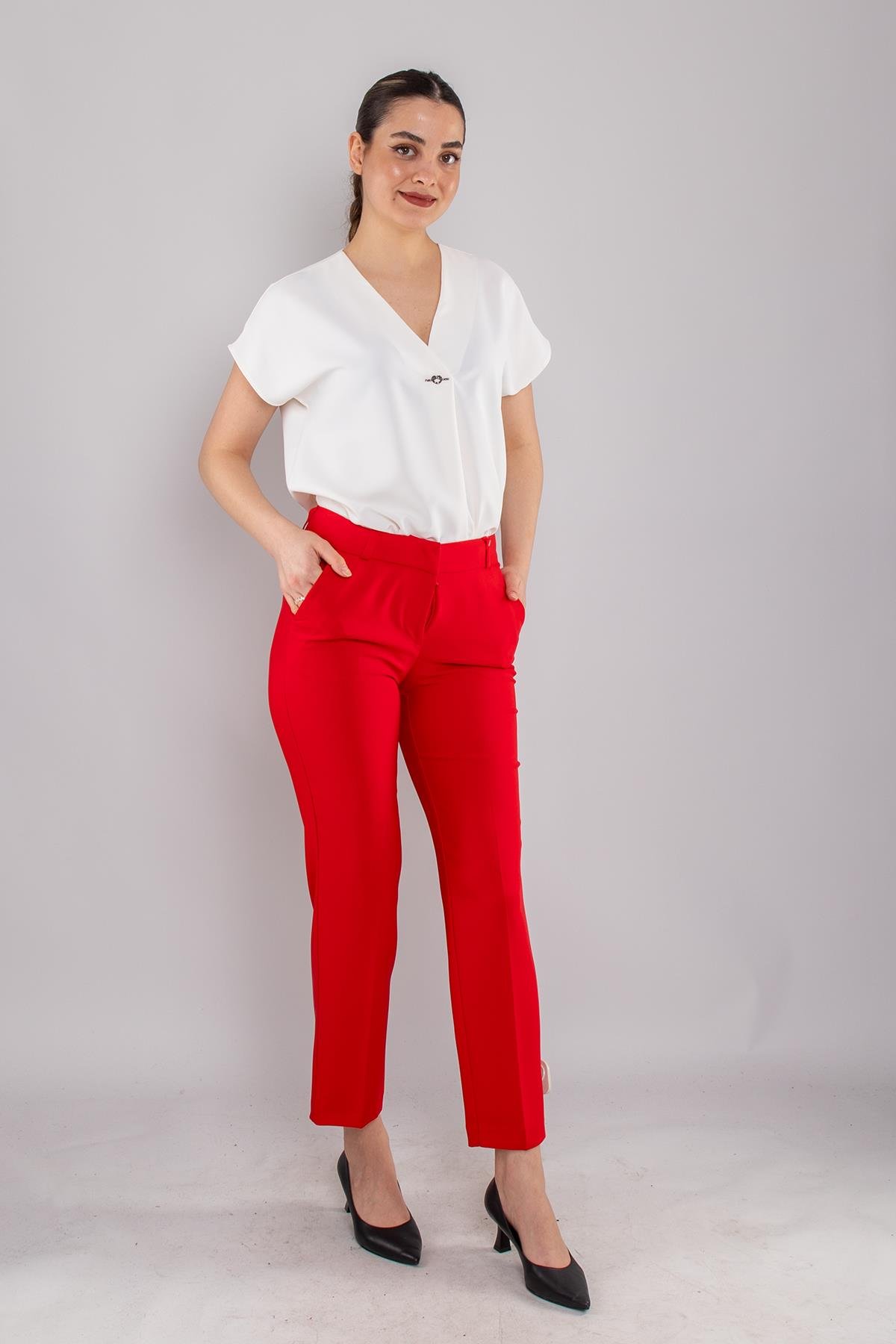 70469 Yancep Boru Paça Kumaş Pantolon