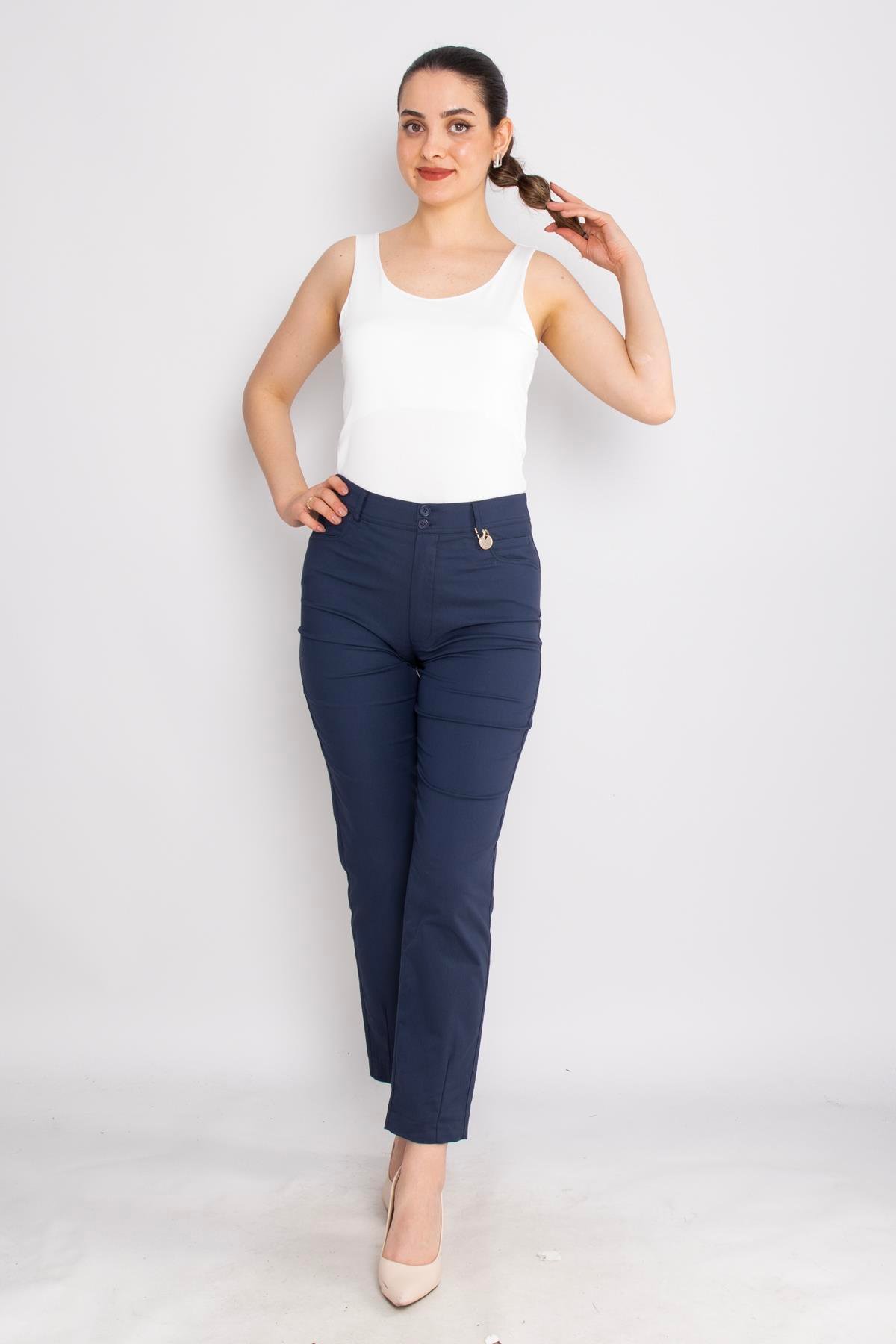 70573 Pamuklu Garnili Pantolon