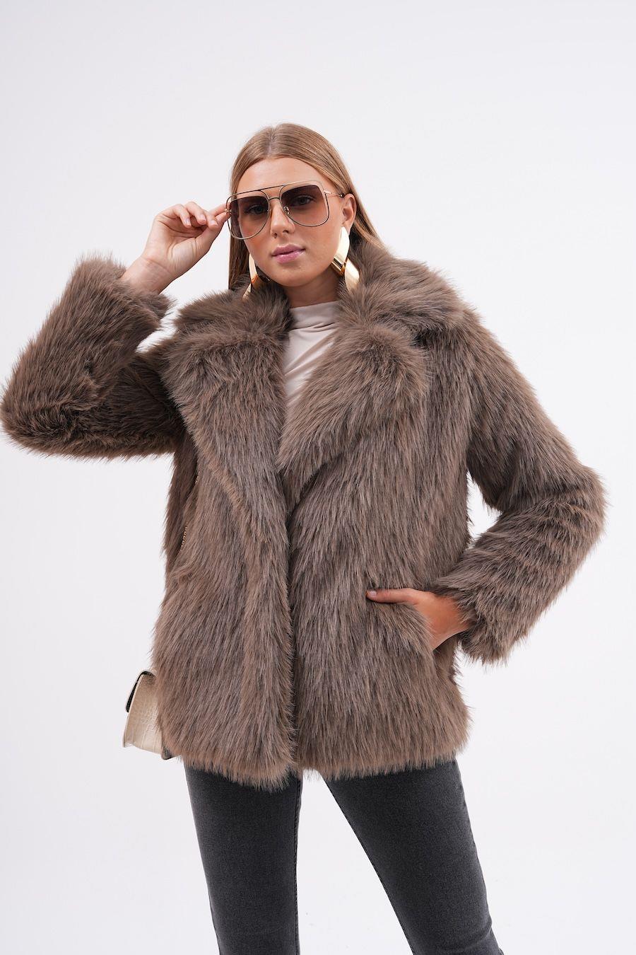 7060 ZR Ceket Yaka Kısa Kürklü Ceket