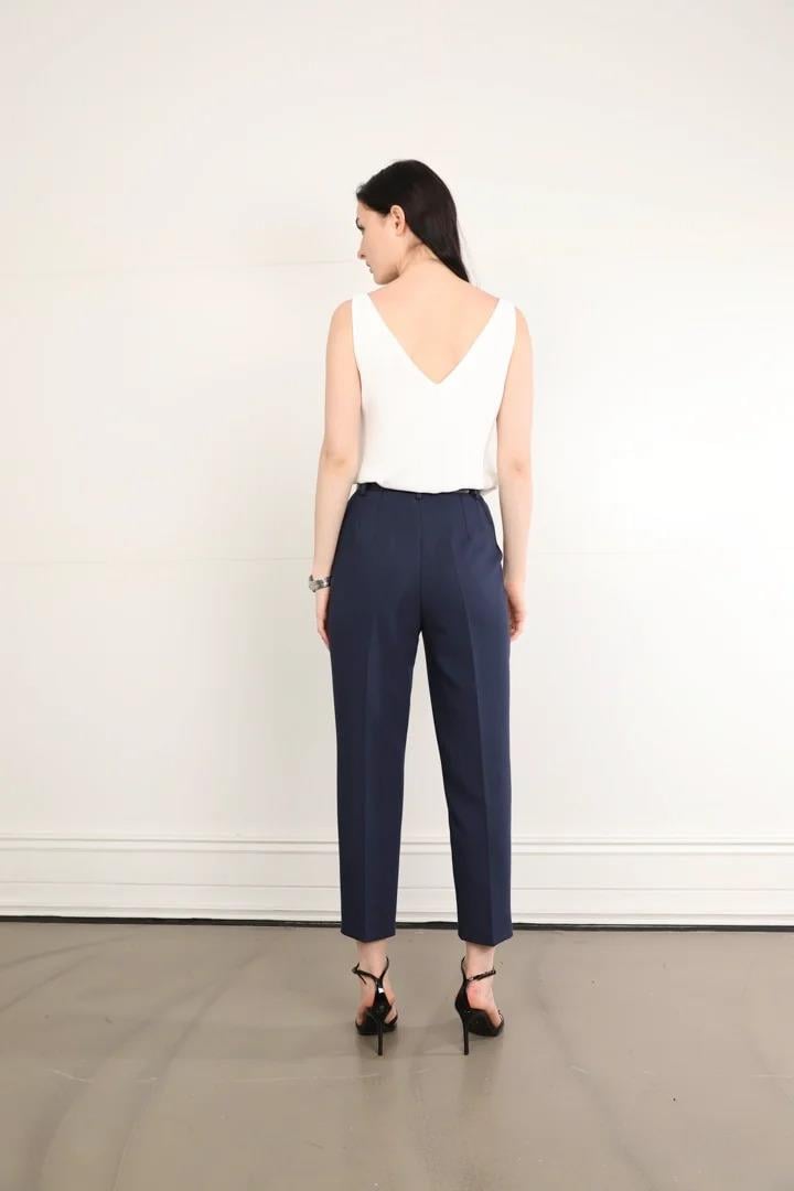 71115 Kemerli Beli Pensli Havuç Panatolon