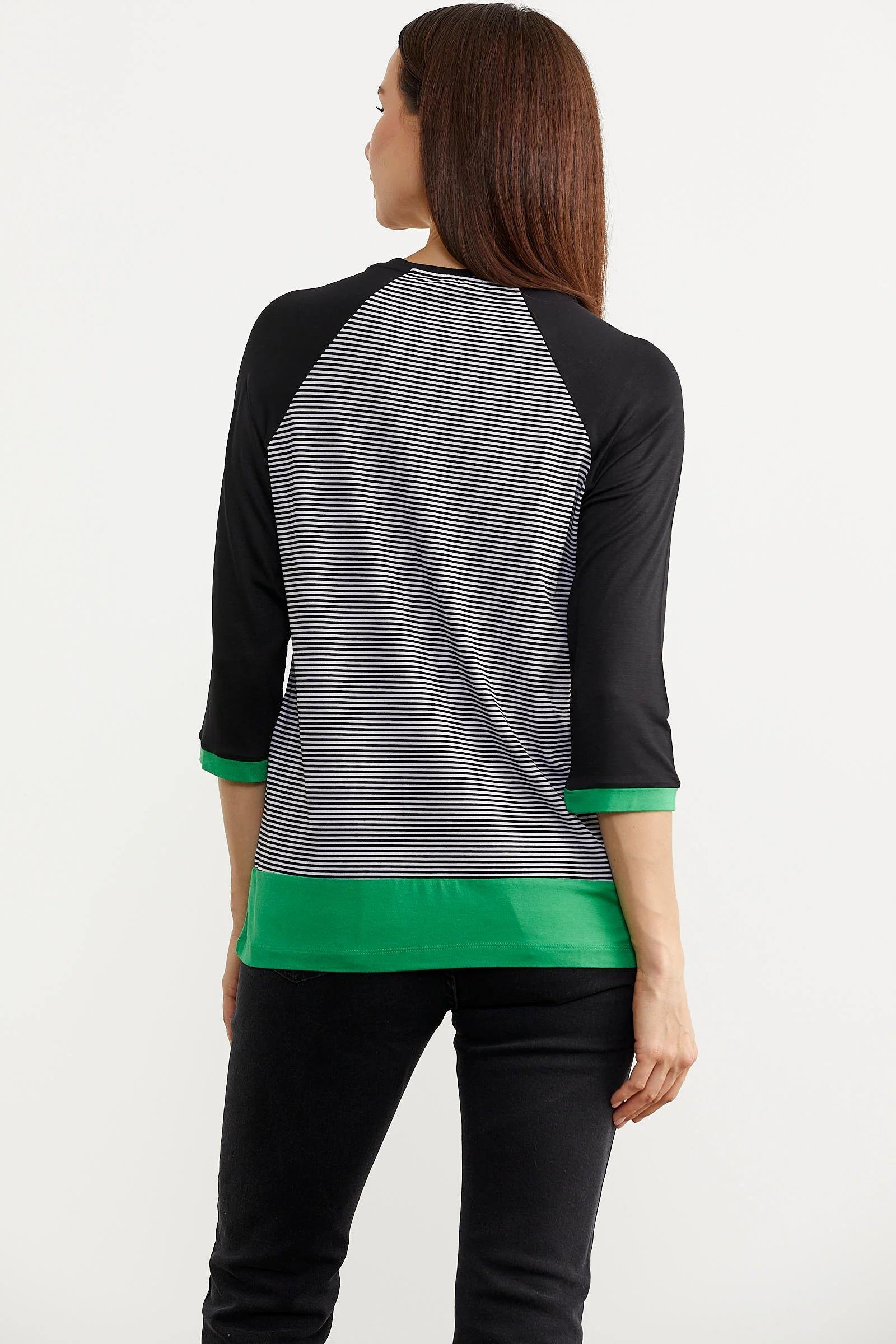 75981 Uzun Kol Çizgili Tunik Tshirt