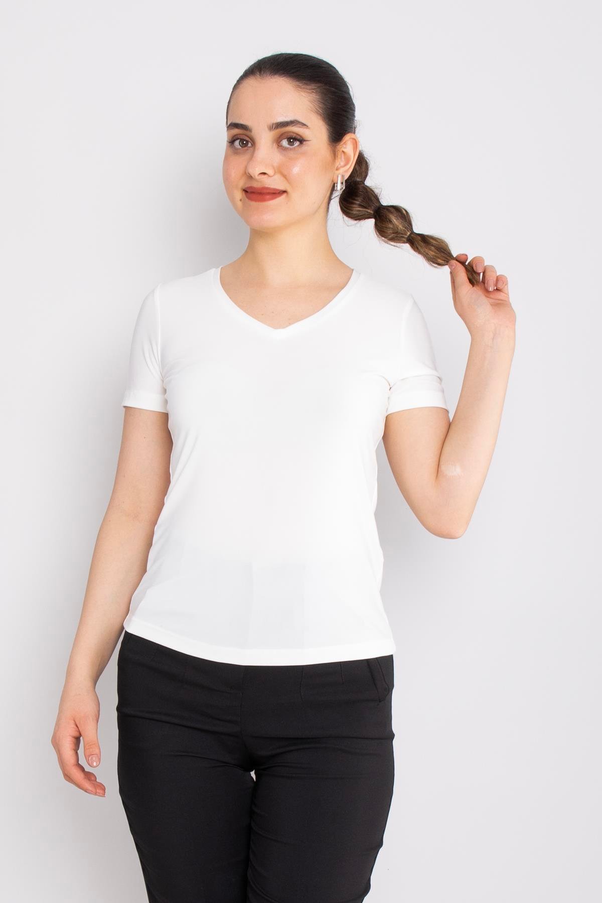 81942 Vyaka Kısa Kol Likralı Tshirt