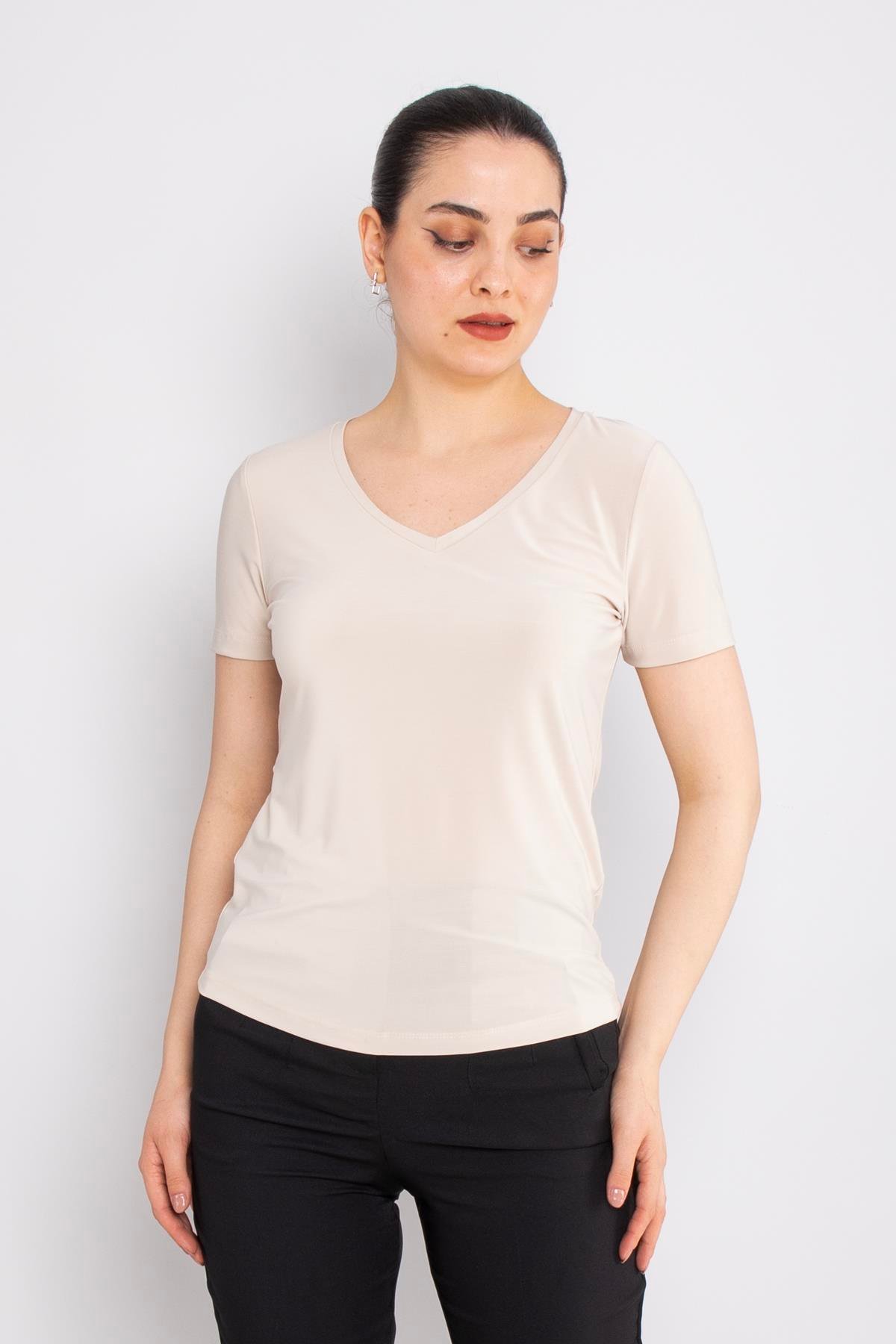 81942 Vyaka Kısa Kol Likralı Tshirt