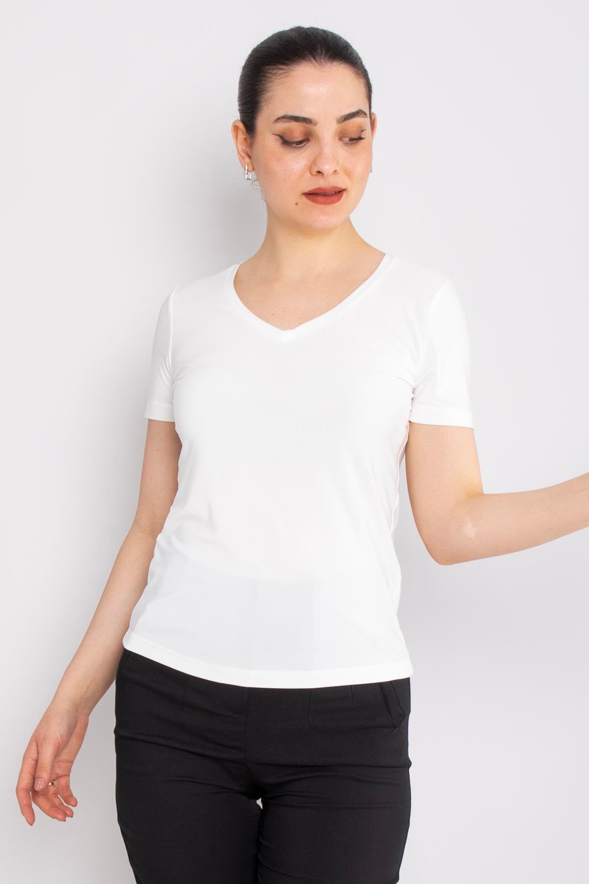 81942 Vyaka Kısa Kol Likralı Tshirt