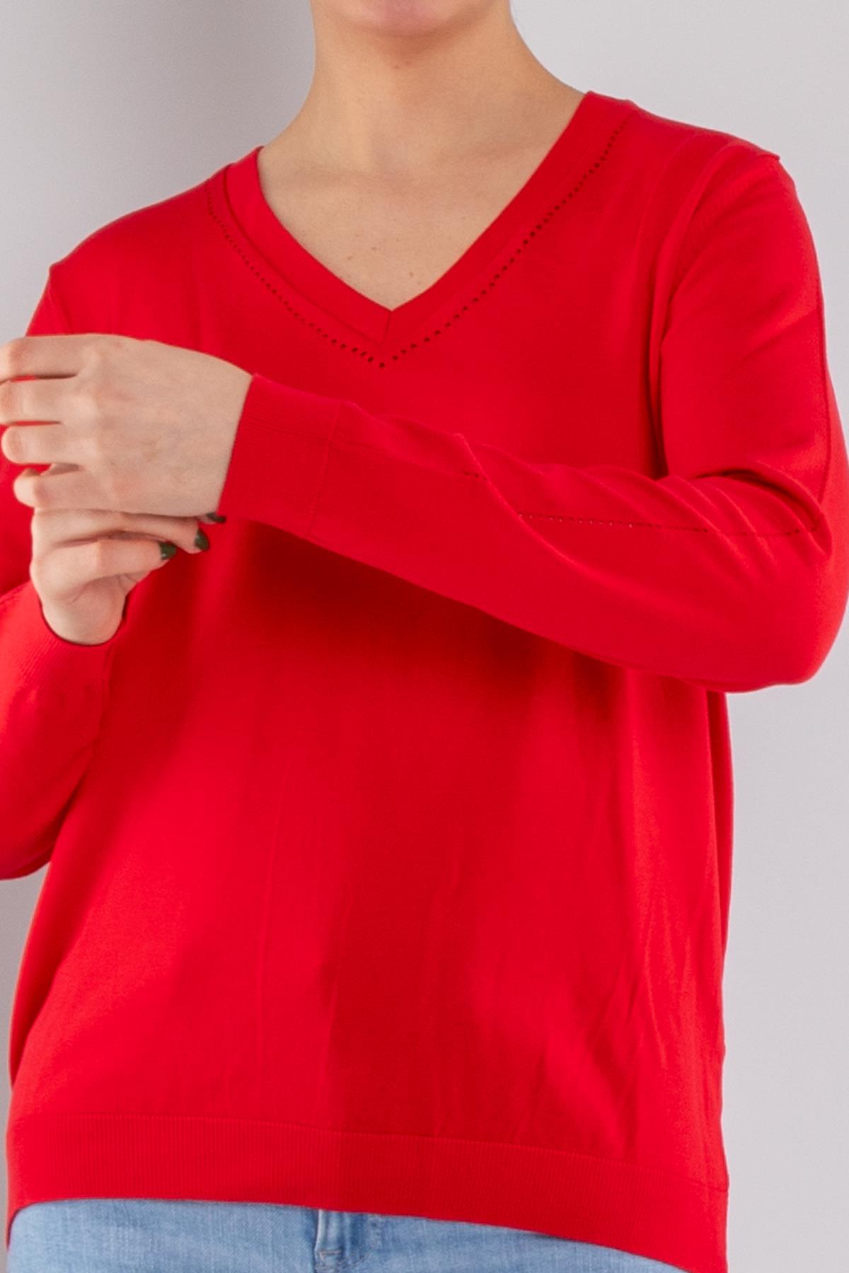 832 Özel Vyaka Kol Ajurlu Merserize Kadın Triko