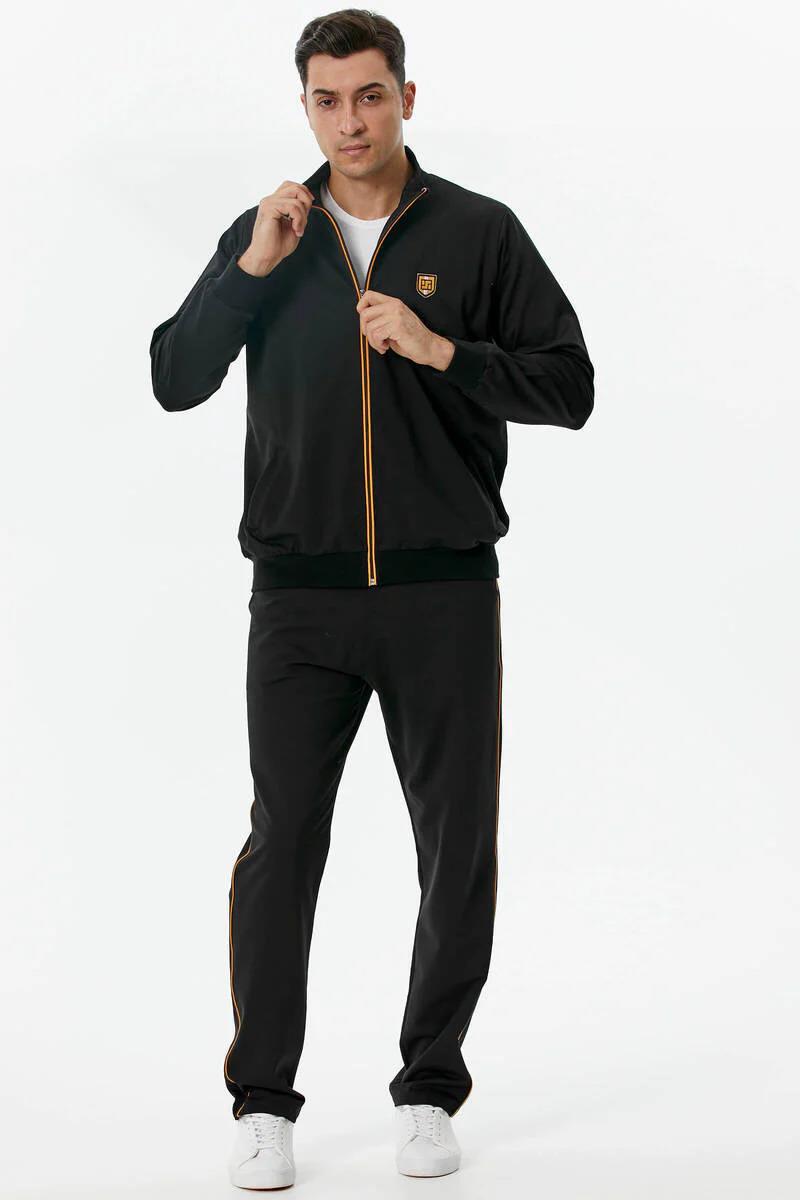 84319 Pamuklu Fermuarlı Dik Yaka Erkek Eşofman Takım