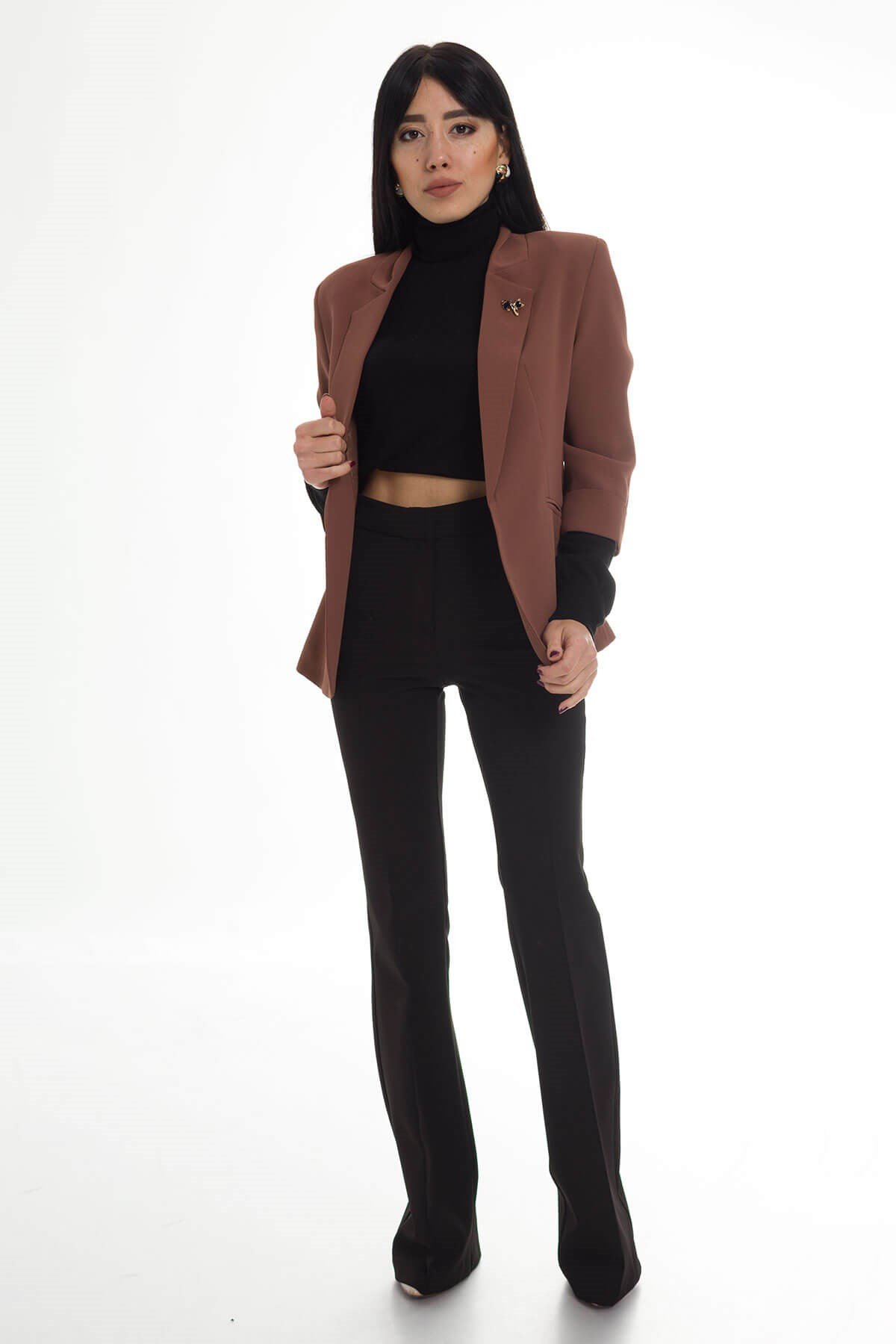 90179 KEDİ BROŞLU CEKET