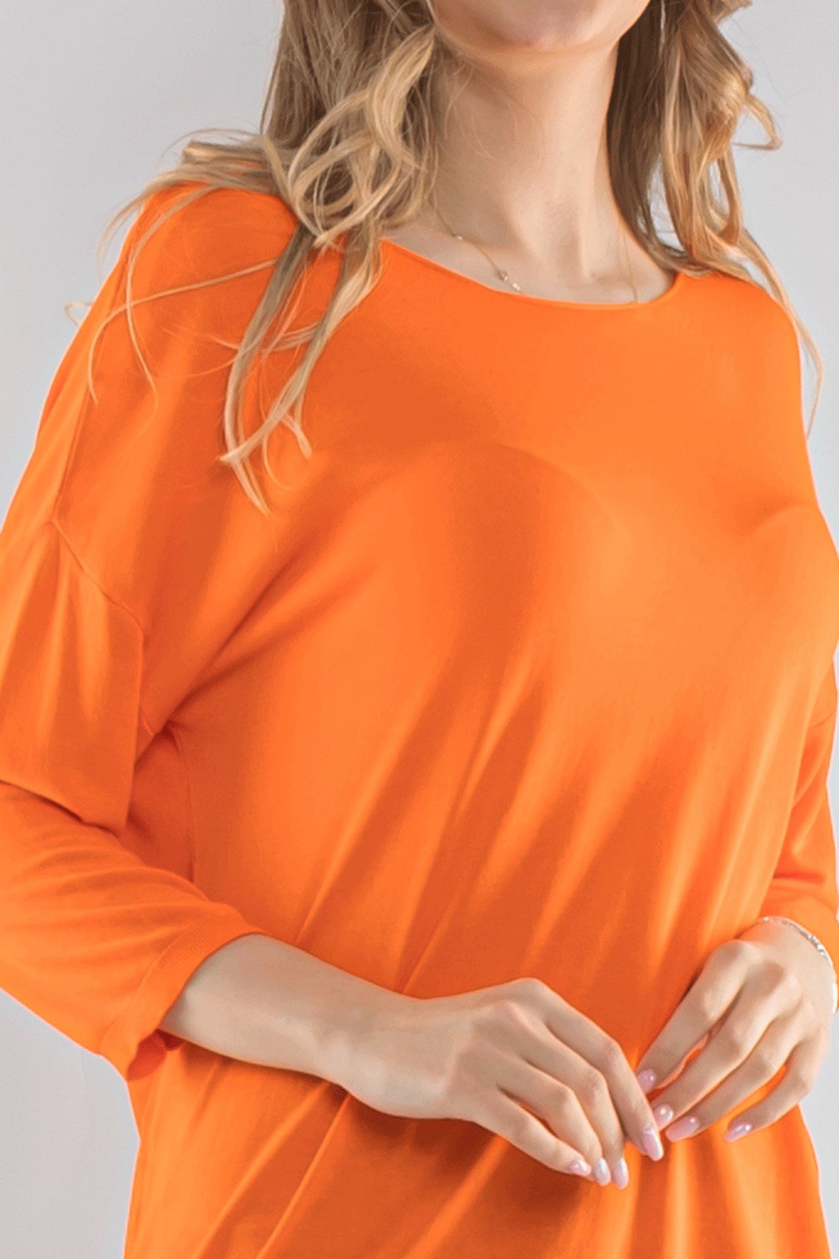 928 Bisiklet Yaka Truvakar Kol İnce Triko Bluz