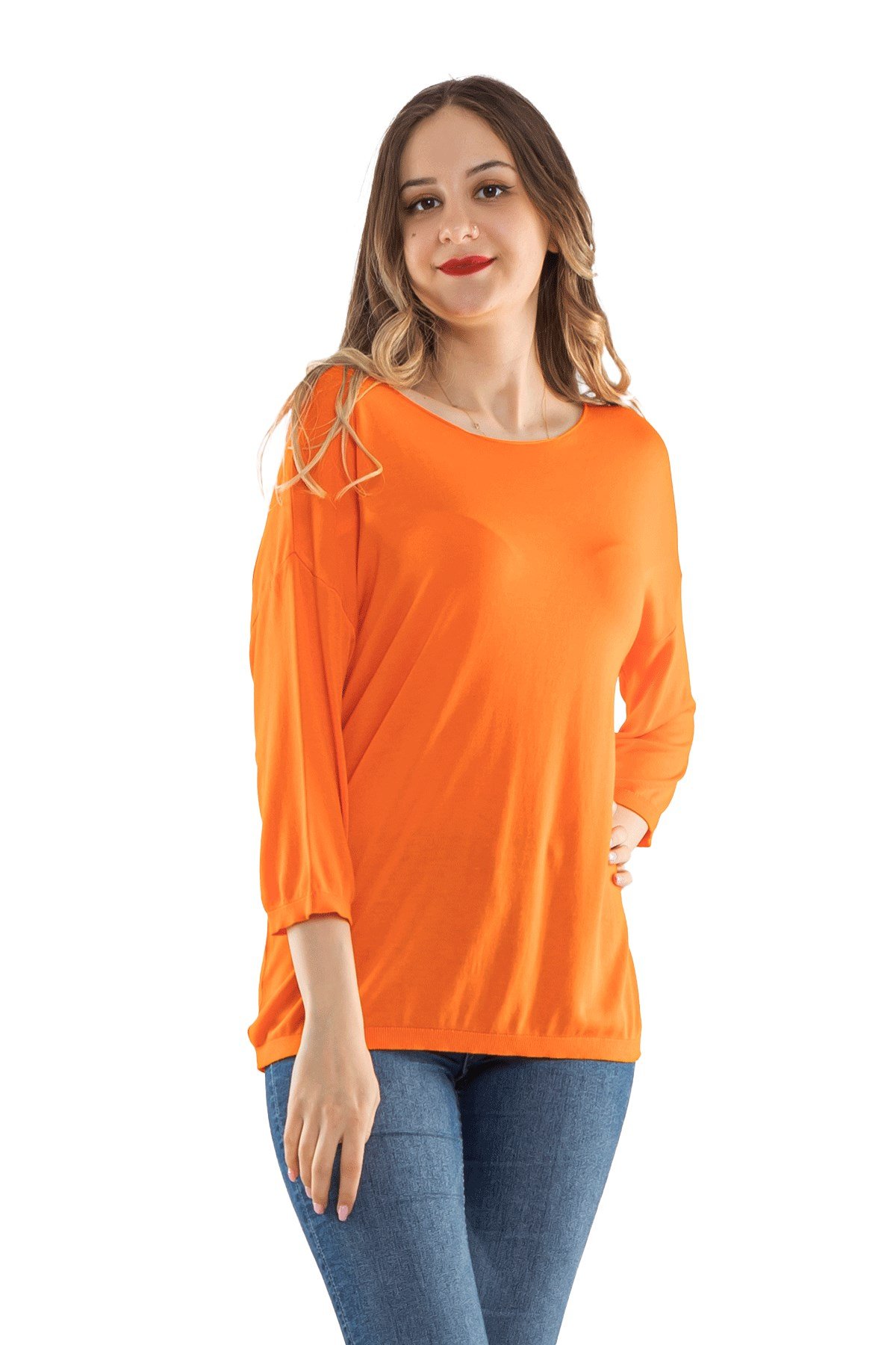 928 Bisiklet Yaka Truvakar Kol İnce Triko Bluz