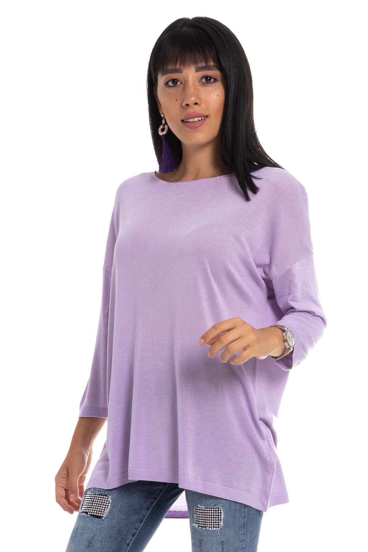 928 KB Bis.Yaka Truv.Kol İnce Triko Bluz