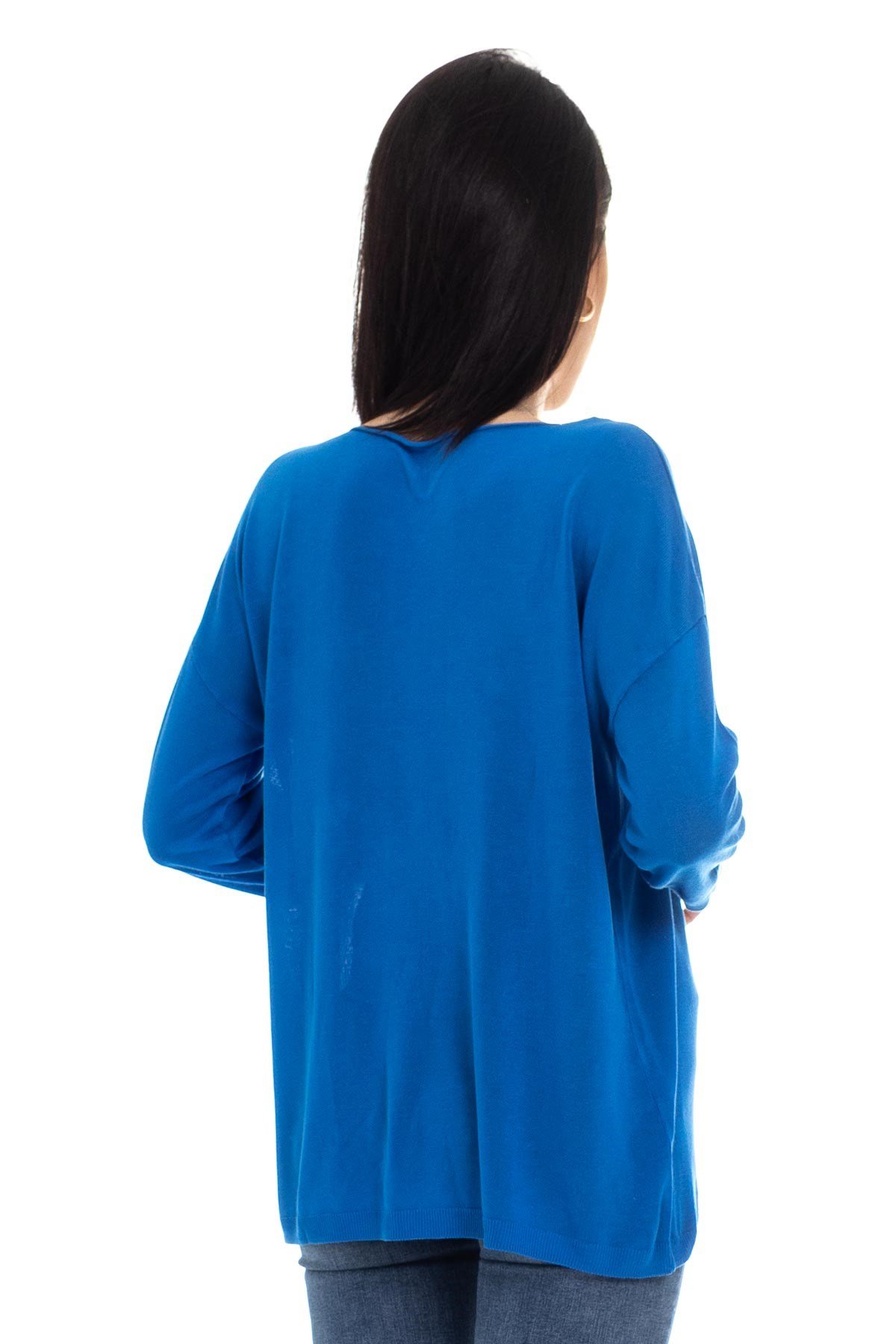 928 KB Bis.Yaka Truv.Kol İnce Triko Bluz